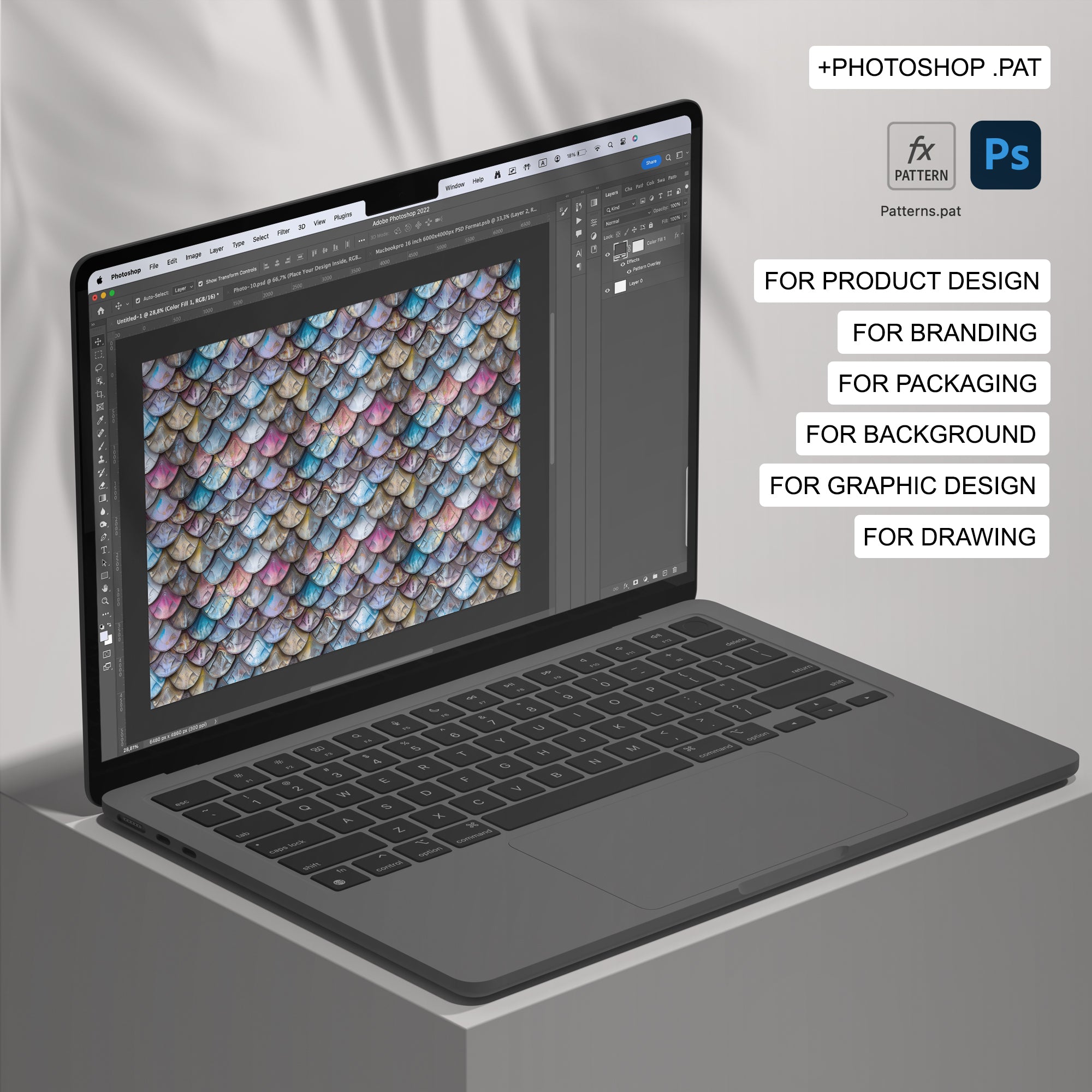 120 Scale Seamless Pattern