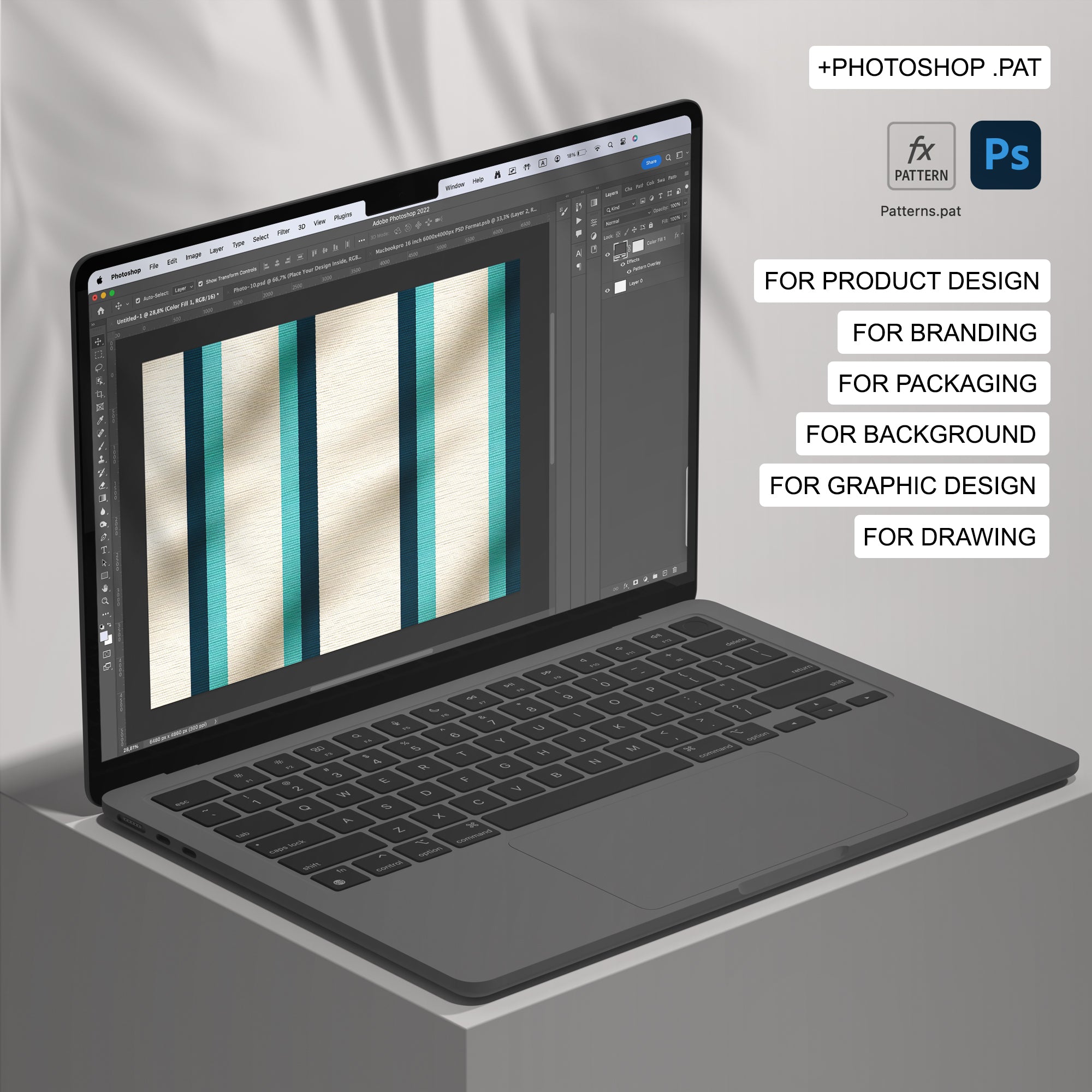 100 Fabric Seamless Pattern