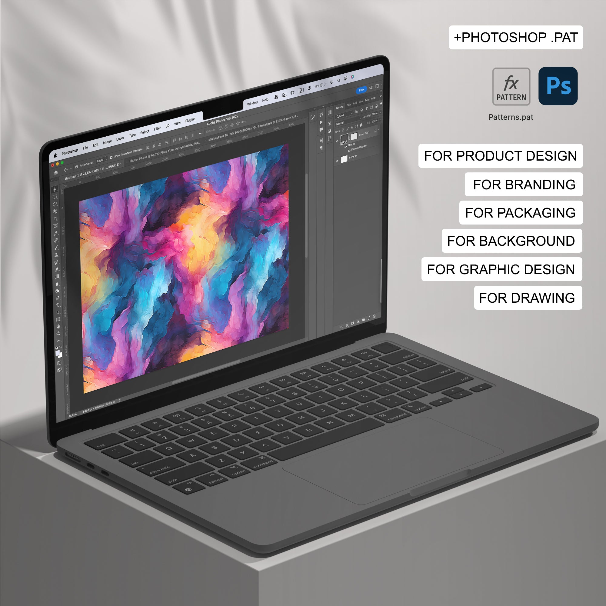 120 Tie-Dye Seamless Pattern