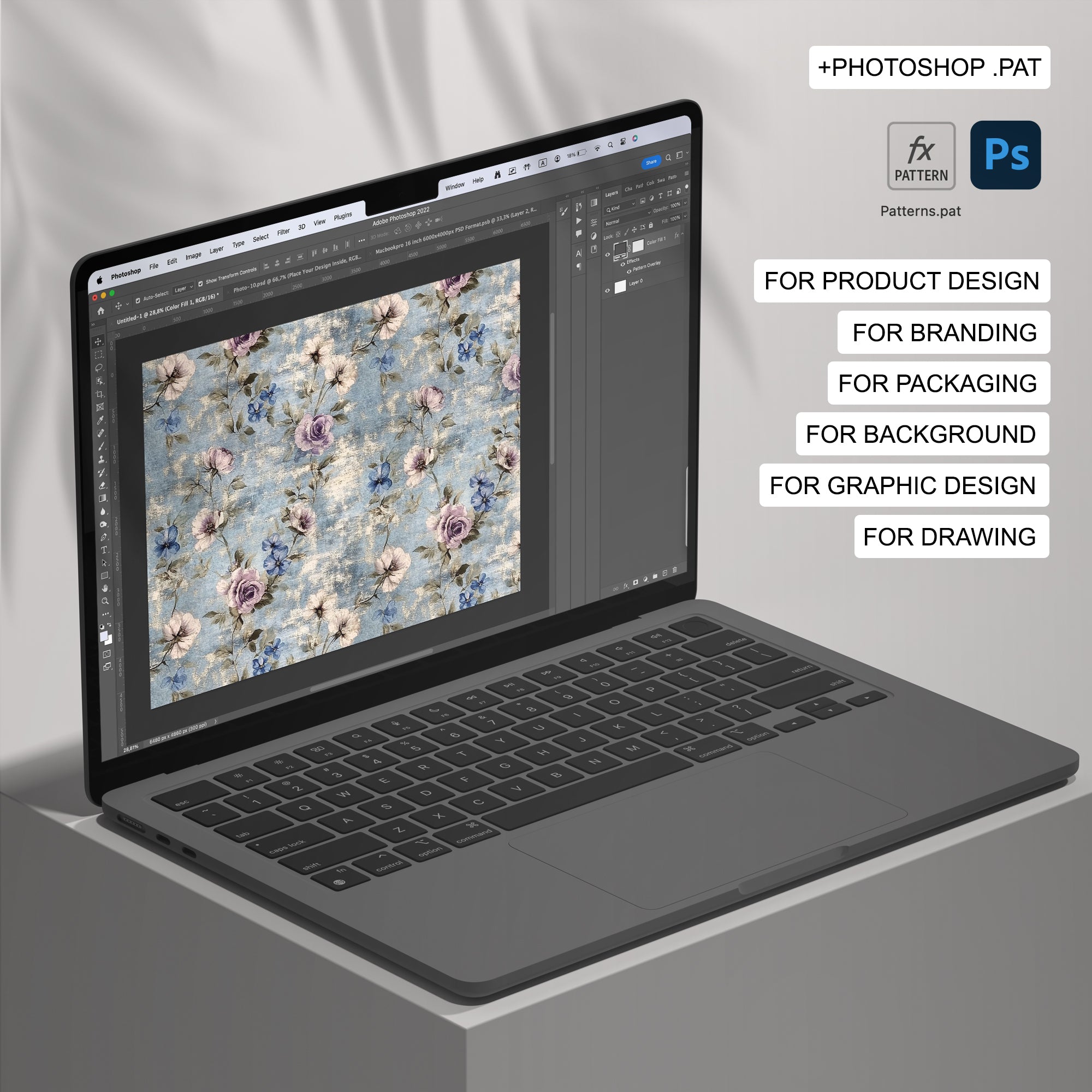 32 Vintage Floral Paper Seamless Pattern