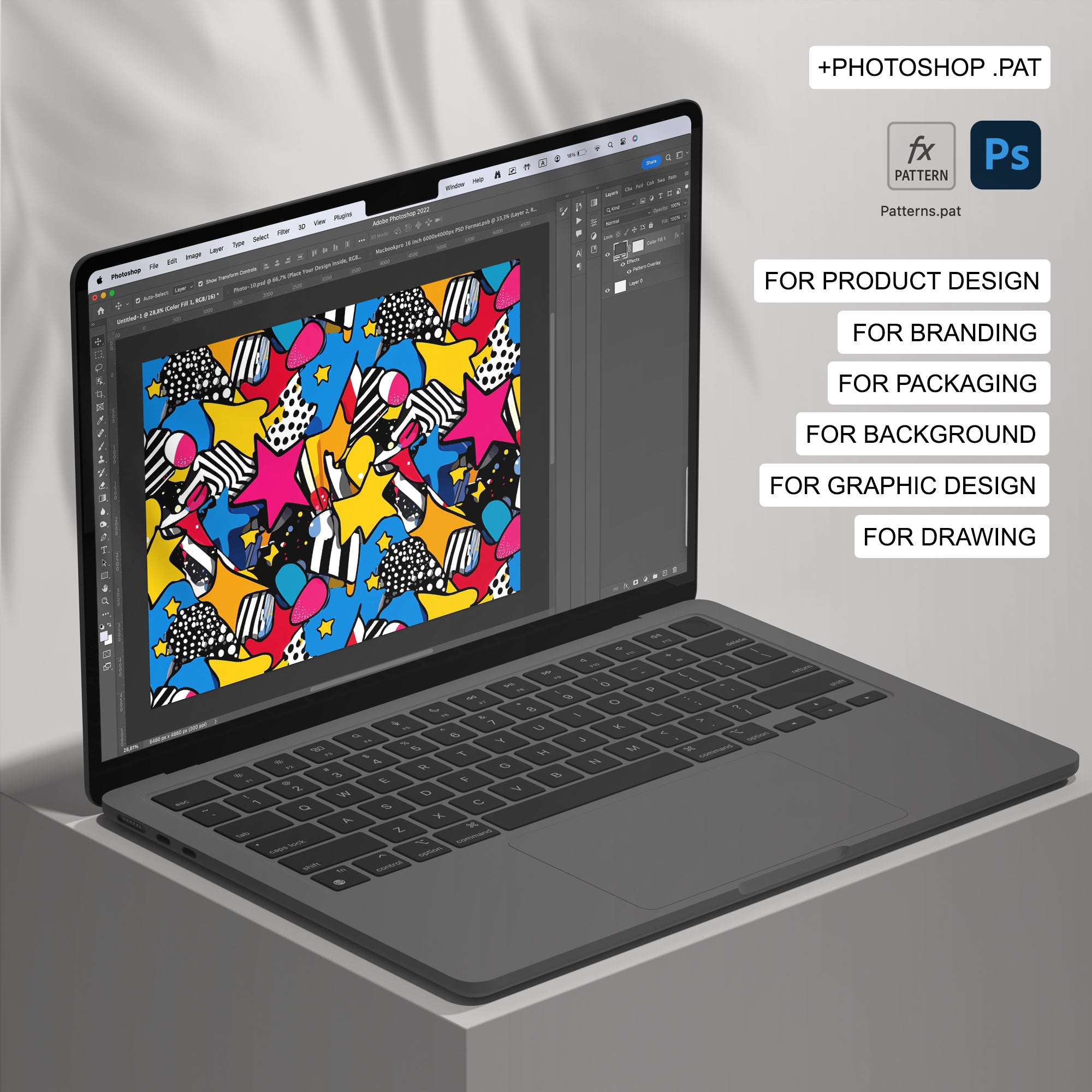 23 Pop-Art Abstract Seamless Pattern