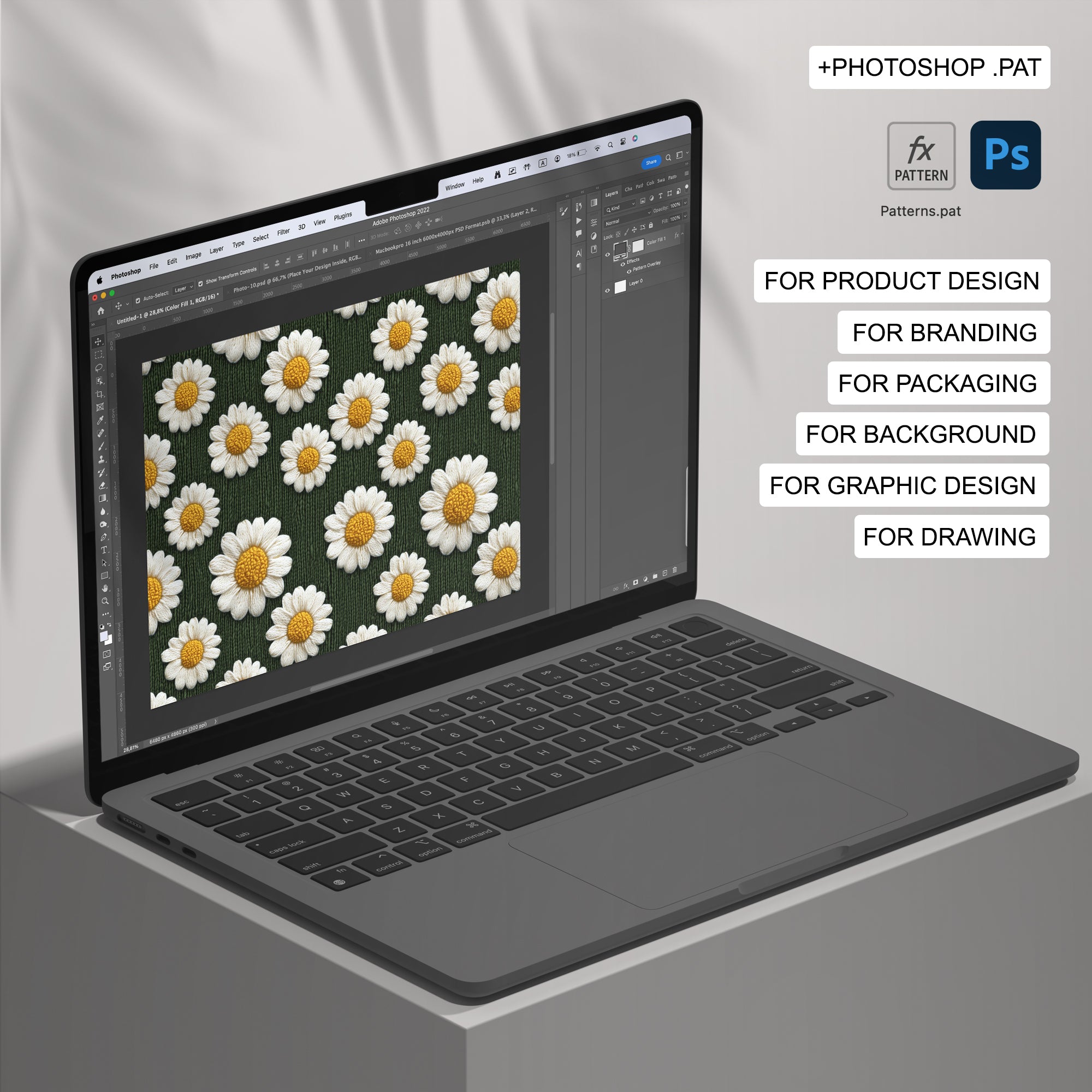 22 Daisy Flowers Embroidery Pattern