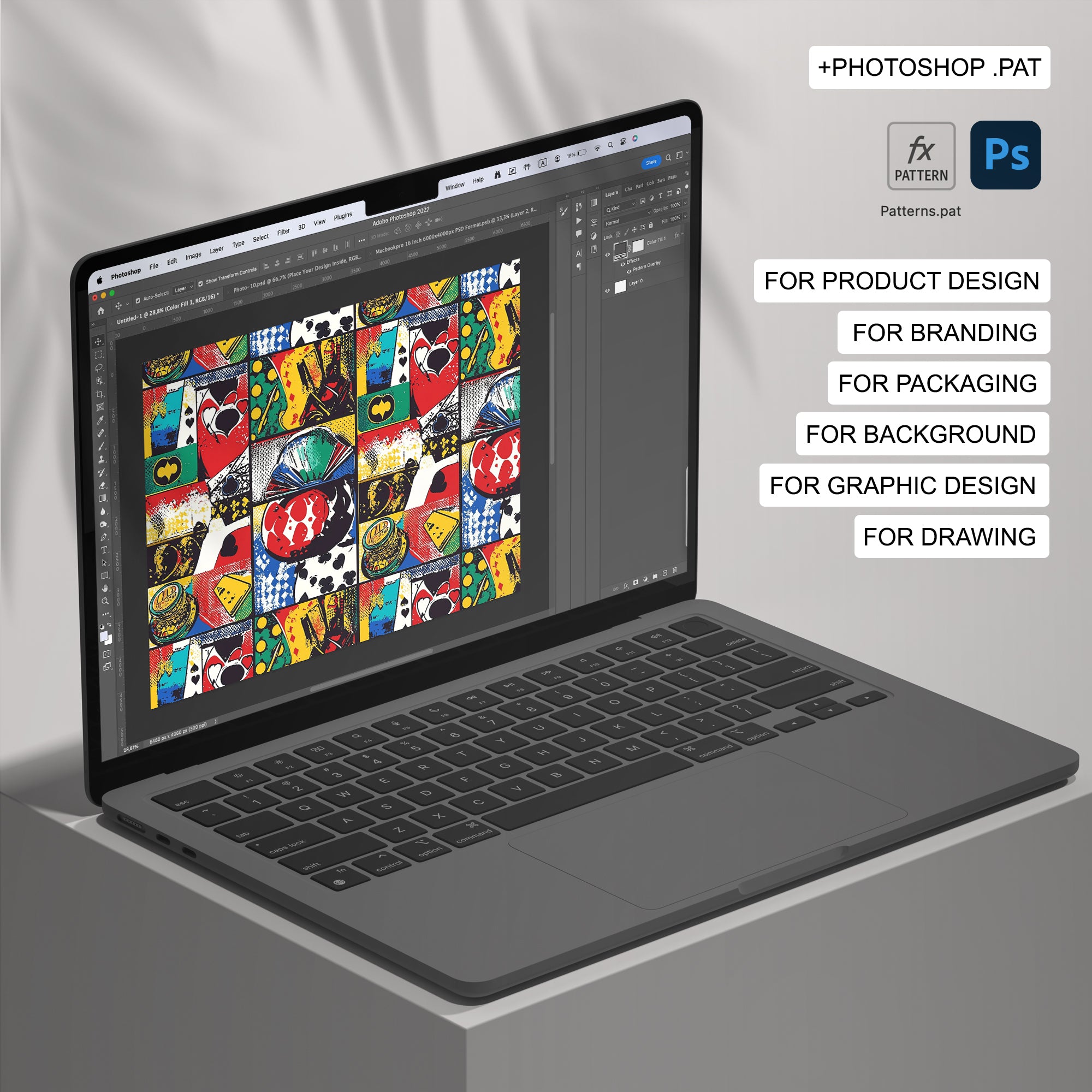 25 Pop-Art Casino Seamless Pattern