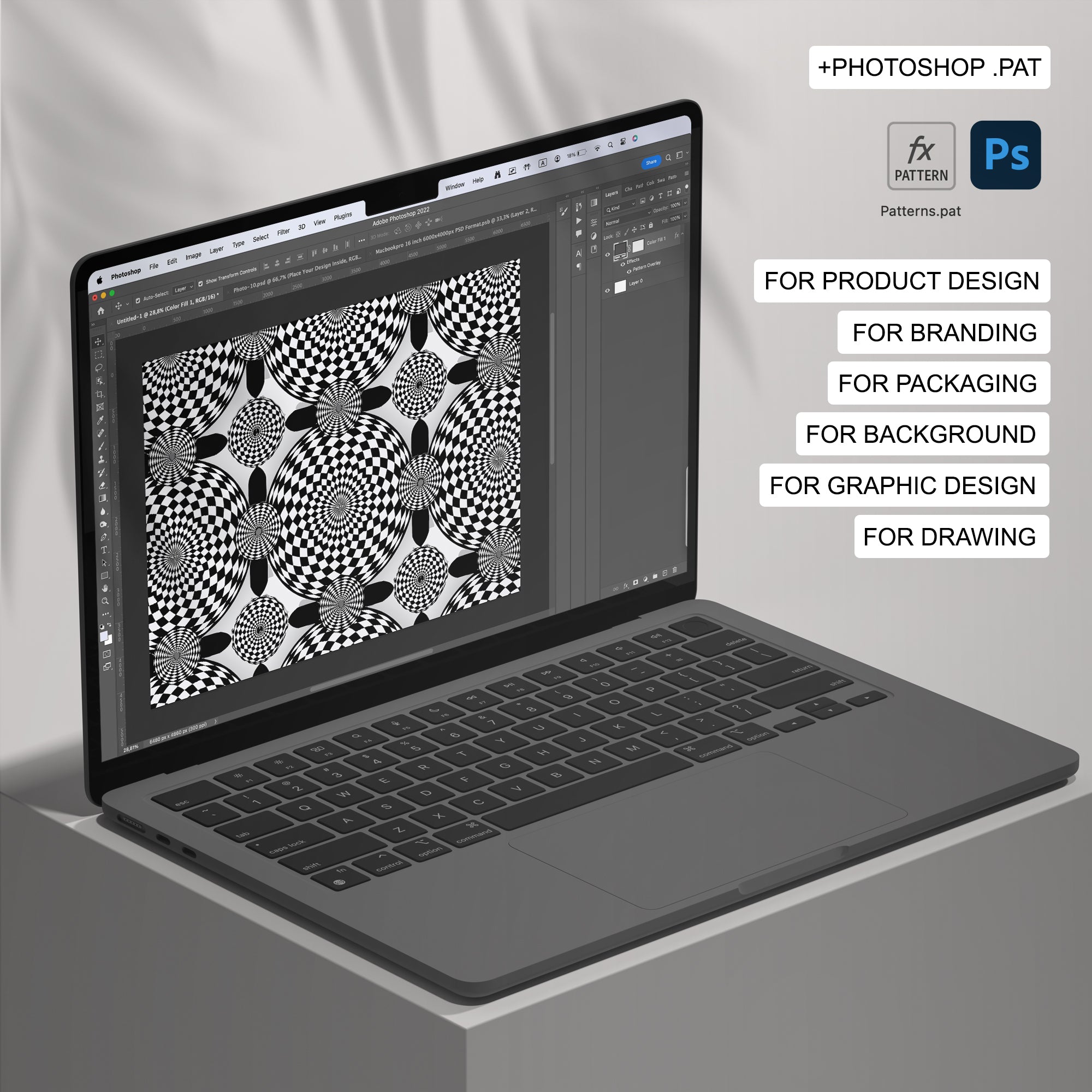 95 Optical Illusion Seamless Pattern