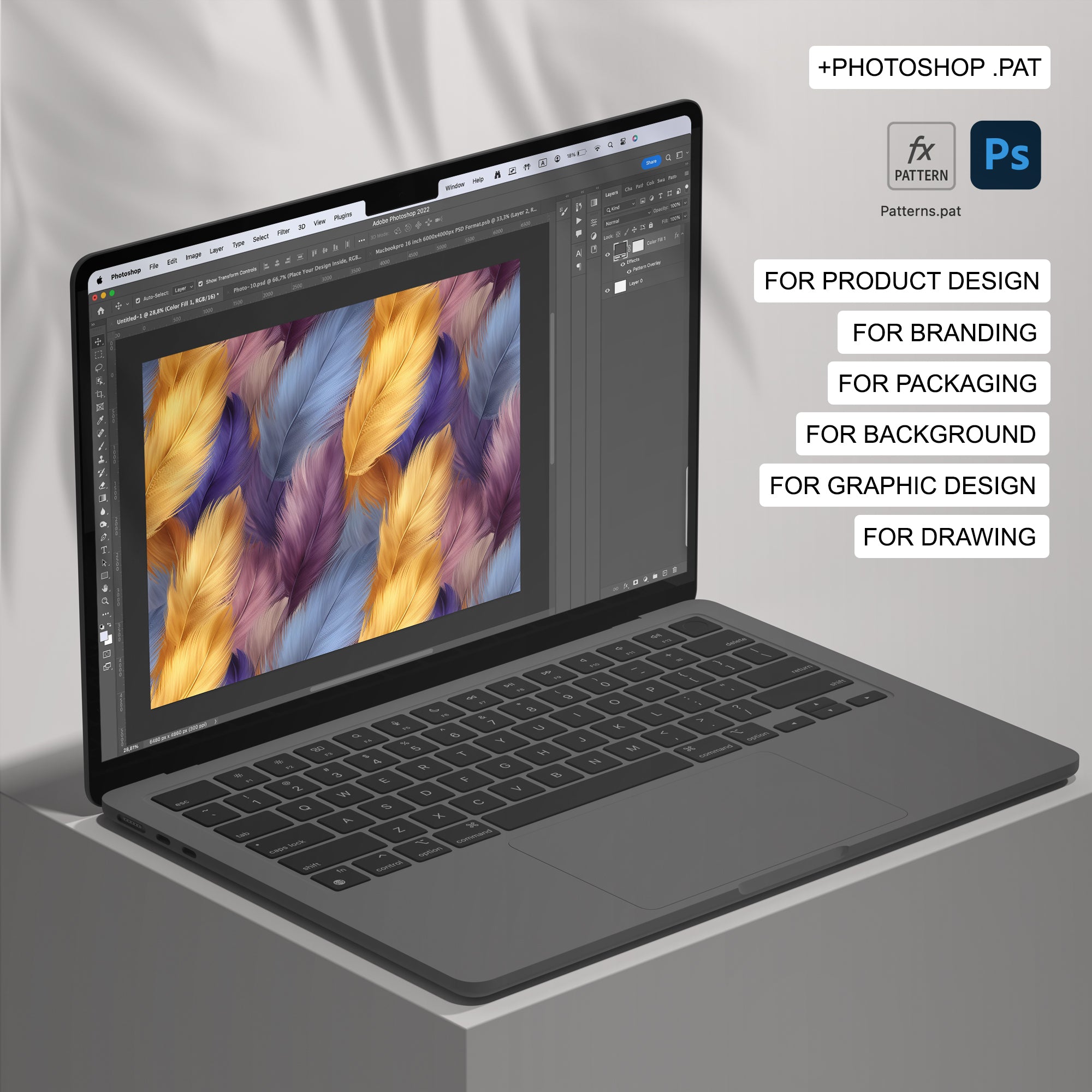 145 Feather Seamless Pattern