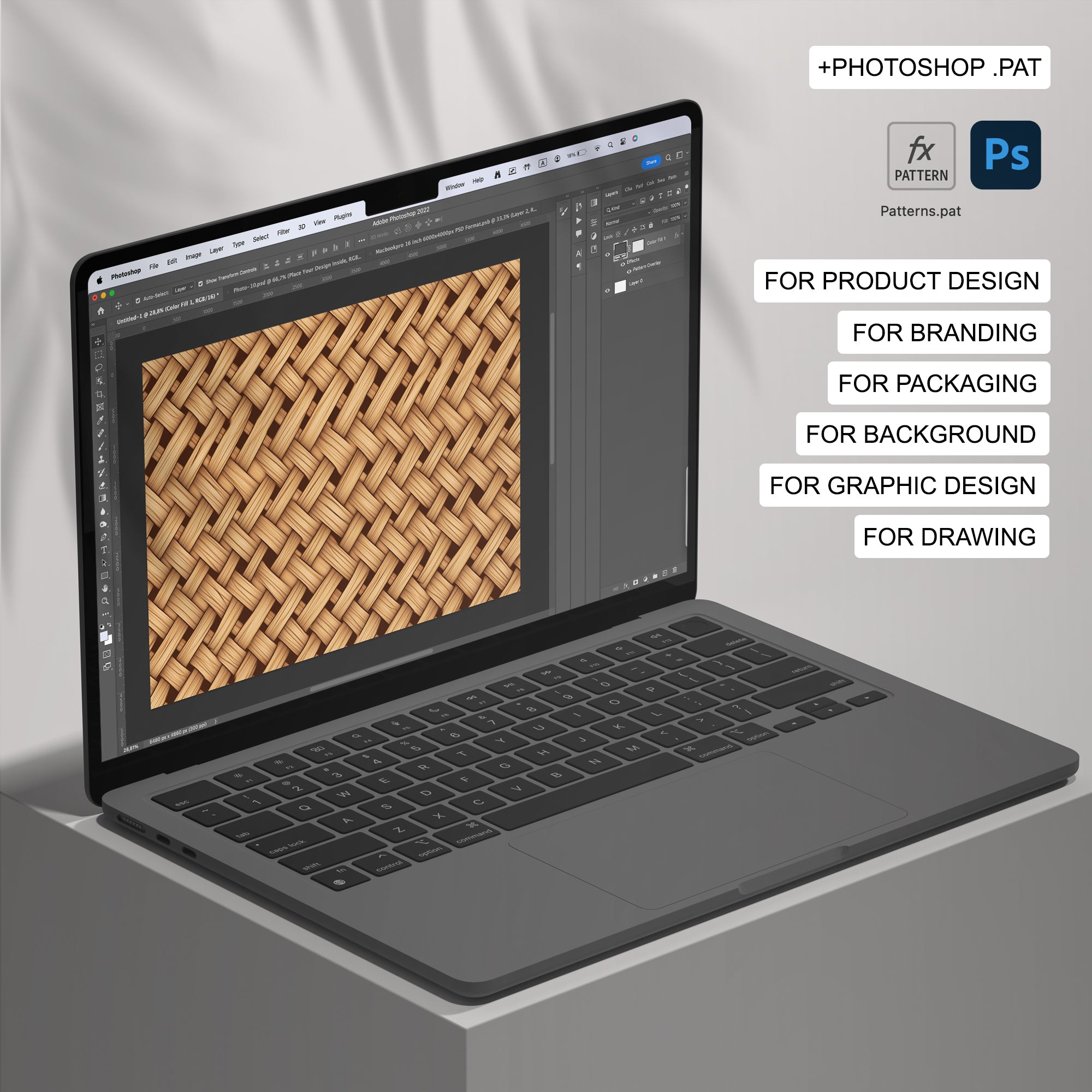 144 Wicker Seamless Pattern