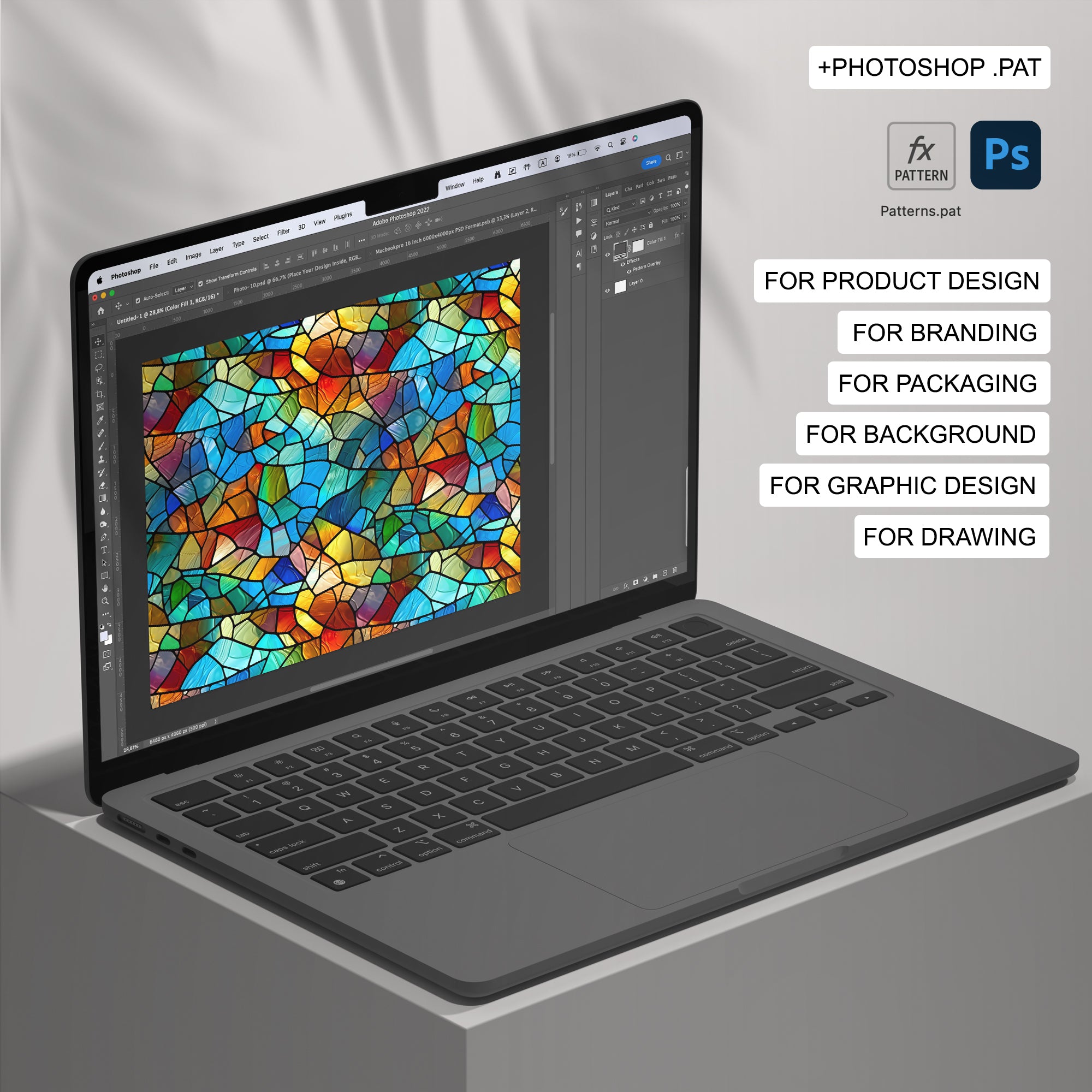 152 Stained Glass Seamless Pattern