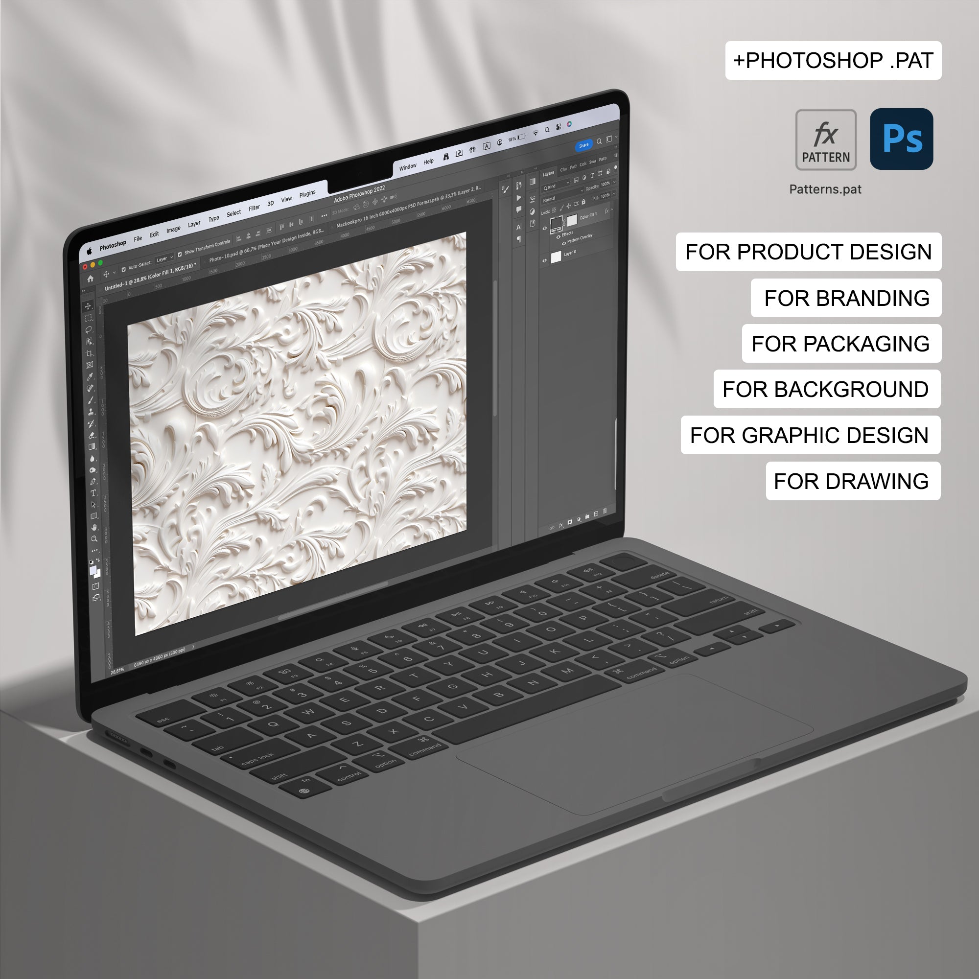 114 Ornamental Plaster Seamless Pattern