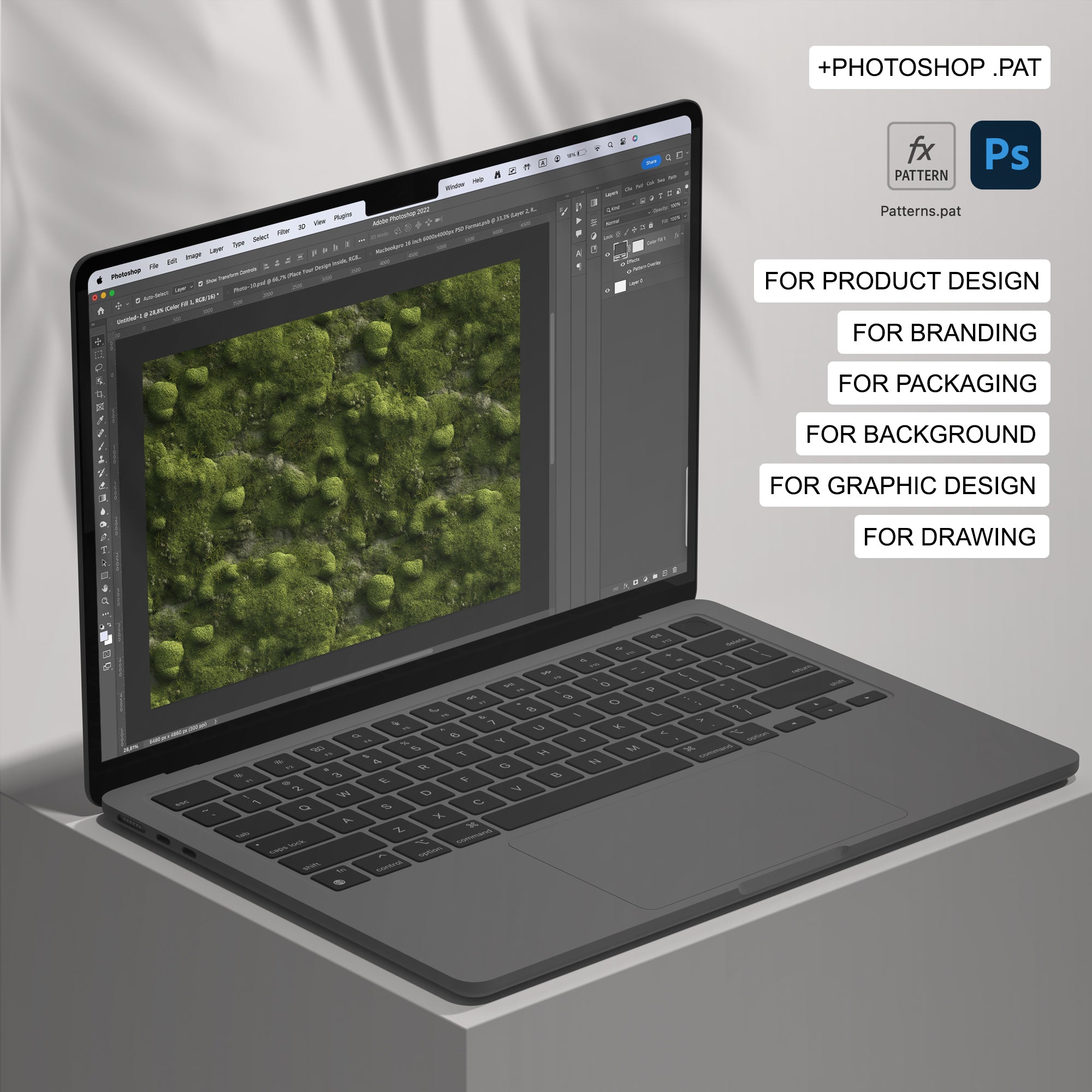 95 Moss Seamless Pattern