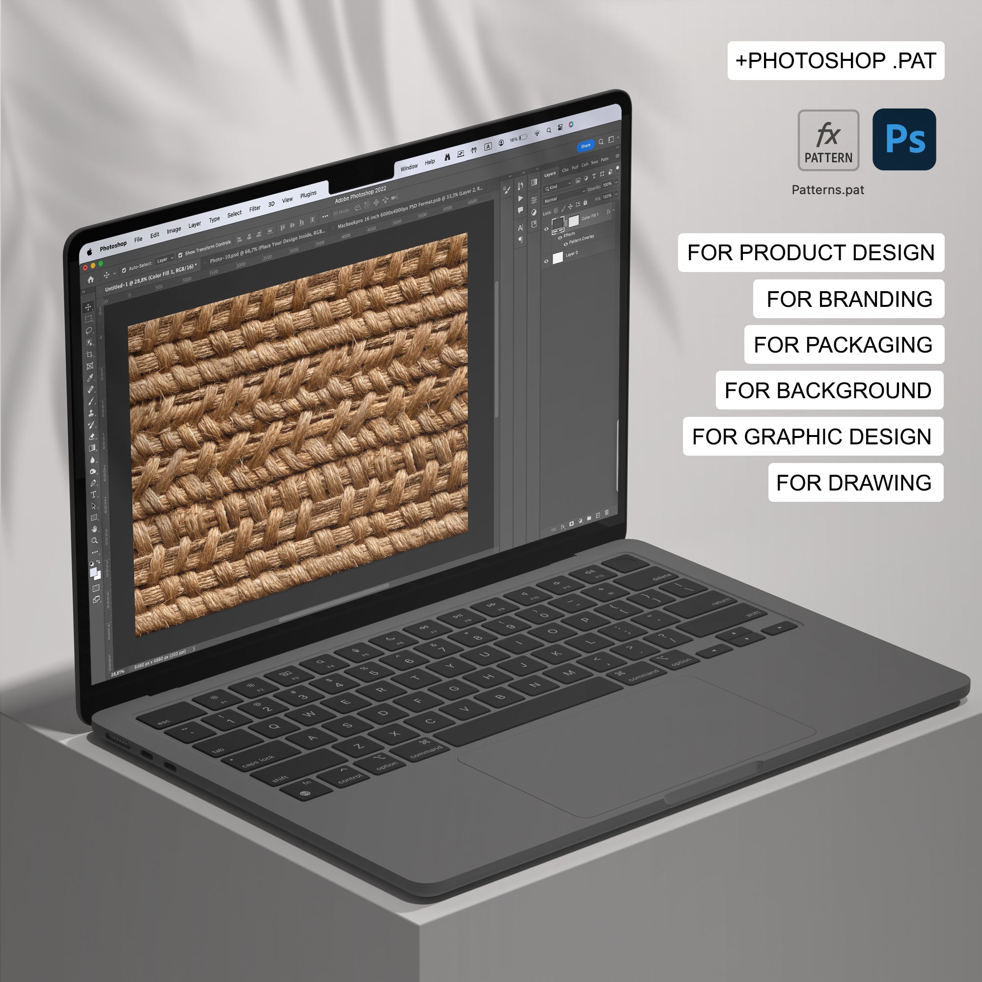 110 Jute Seamless Pattern