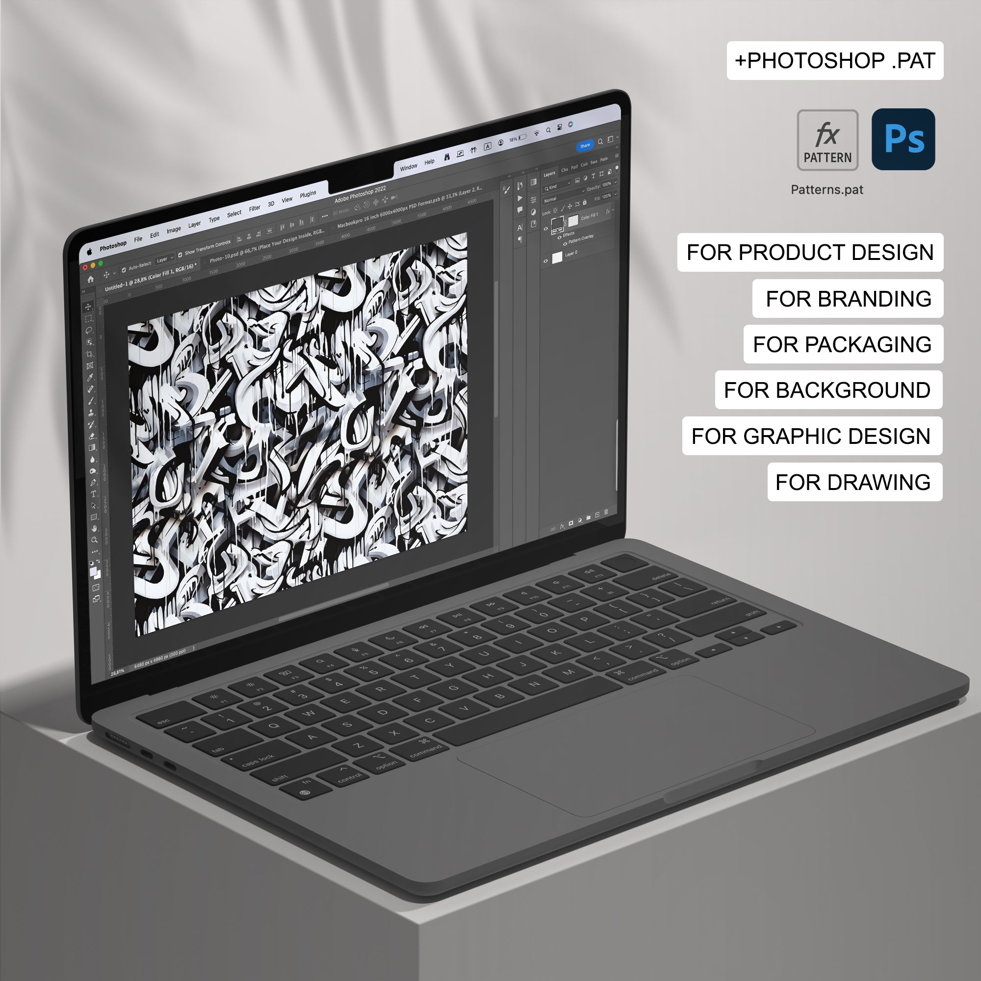 152 Calligraffiti 2 Seamless Pattern