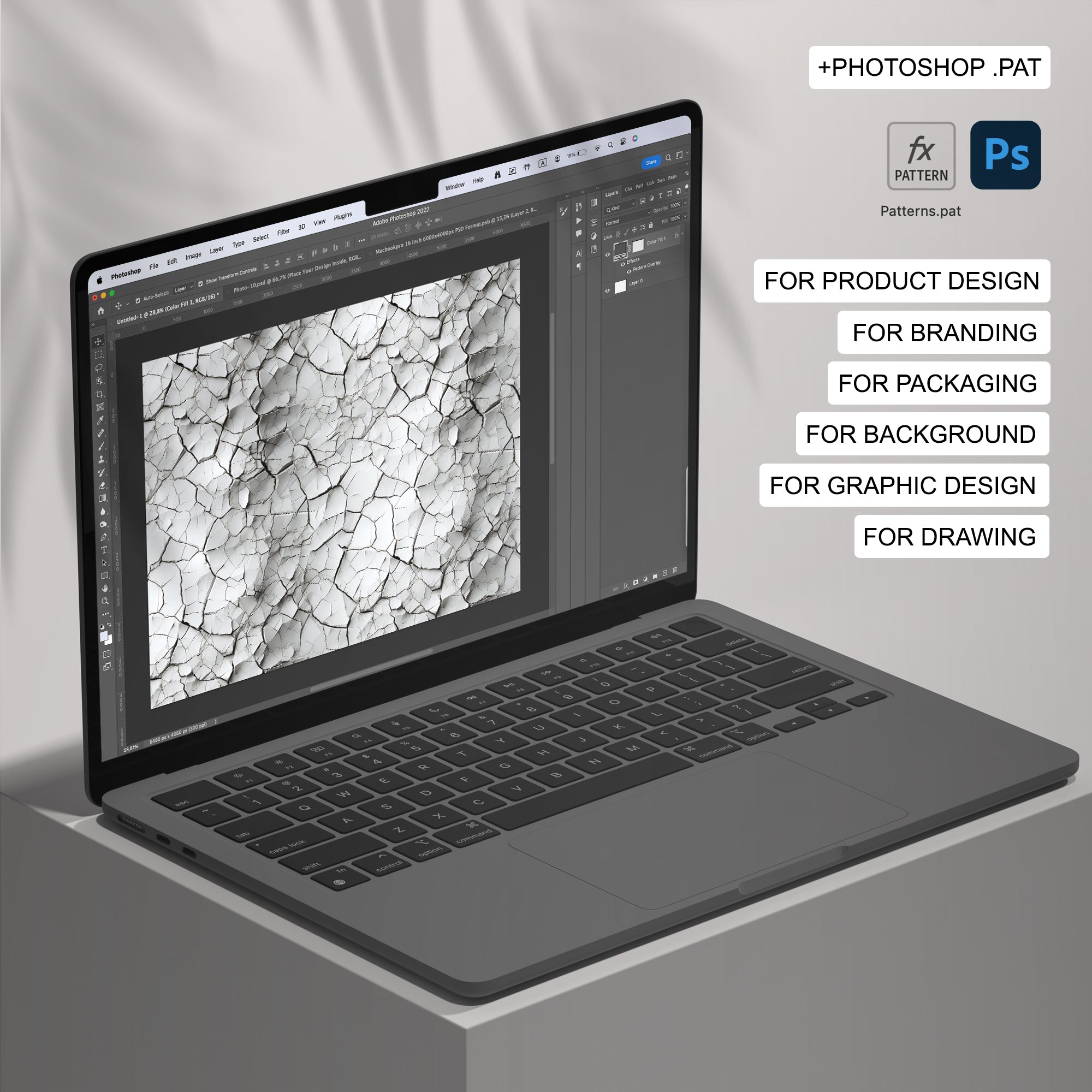 102 Cracked Seamless Pattern