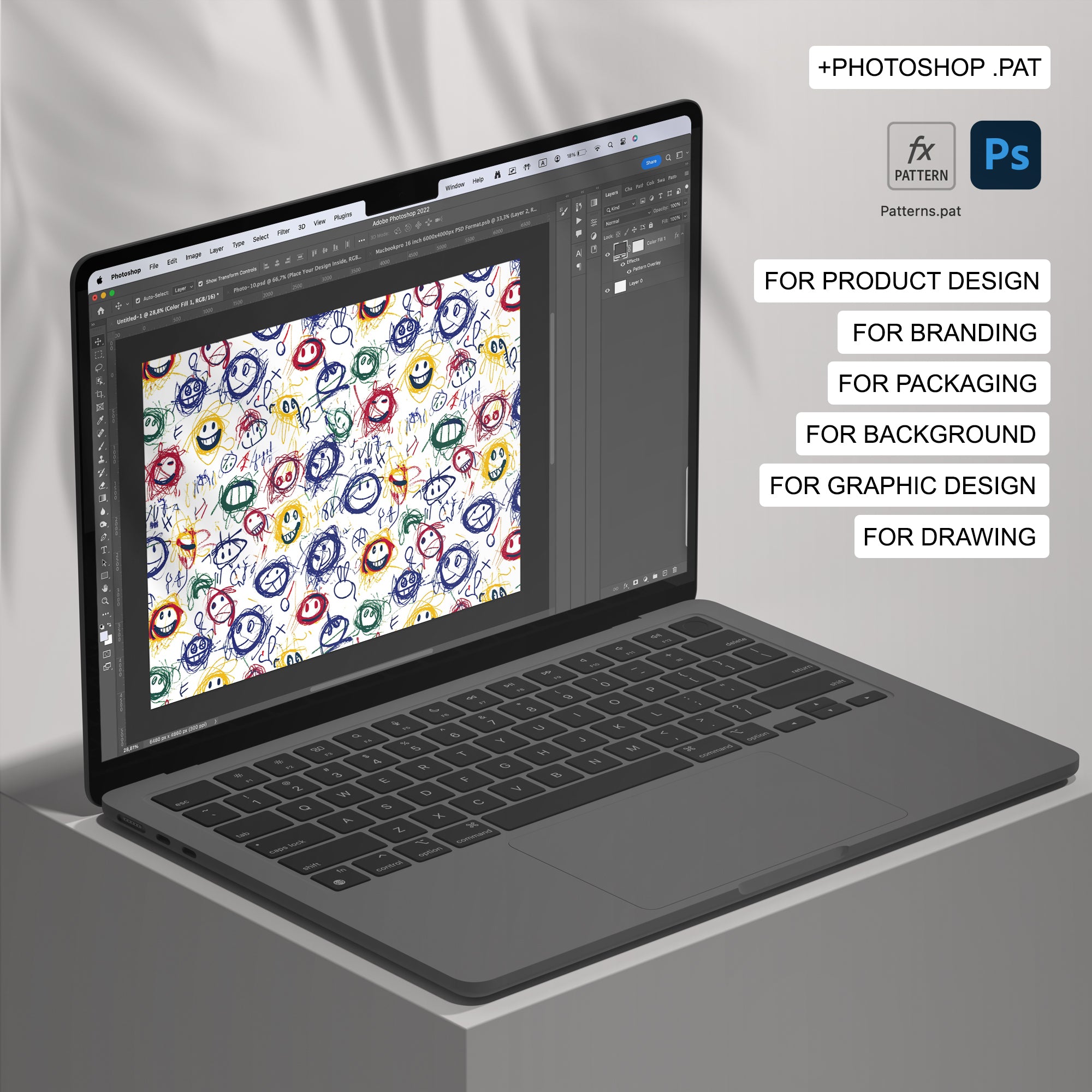 122 Scribbles Seamless Pattern