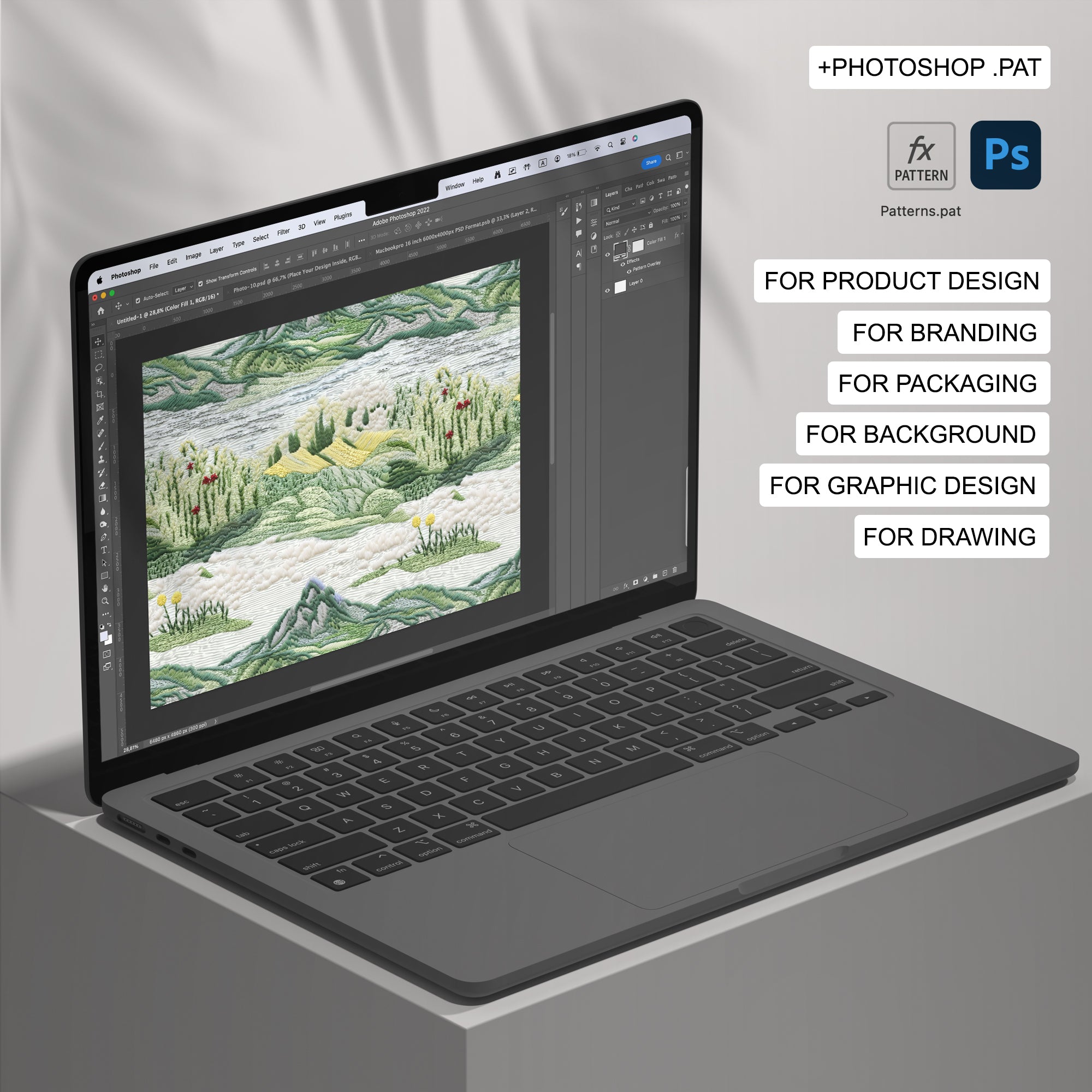 124 Hand Embroidery Seamless Pattern