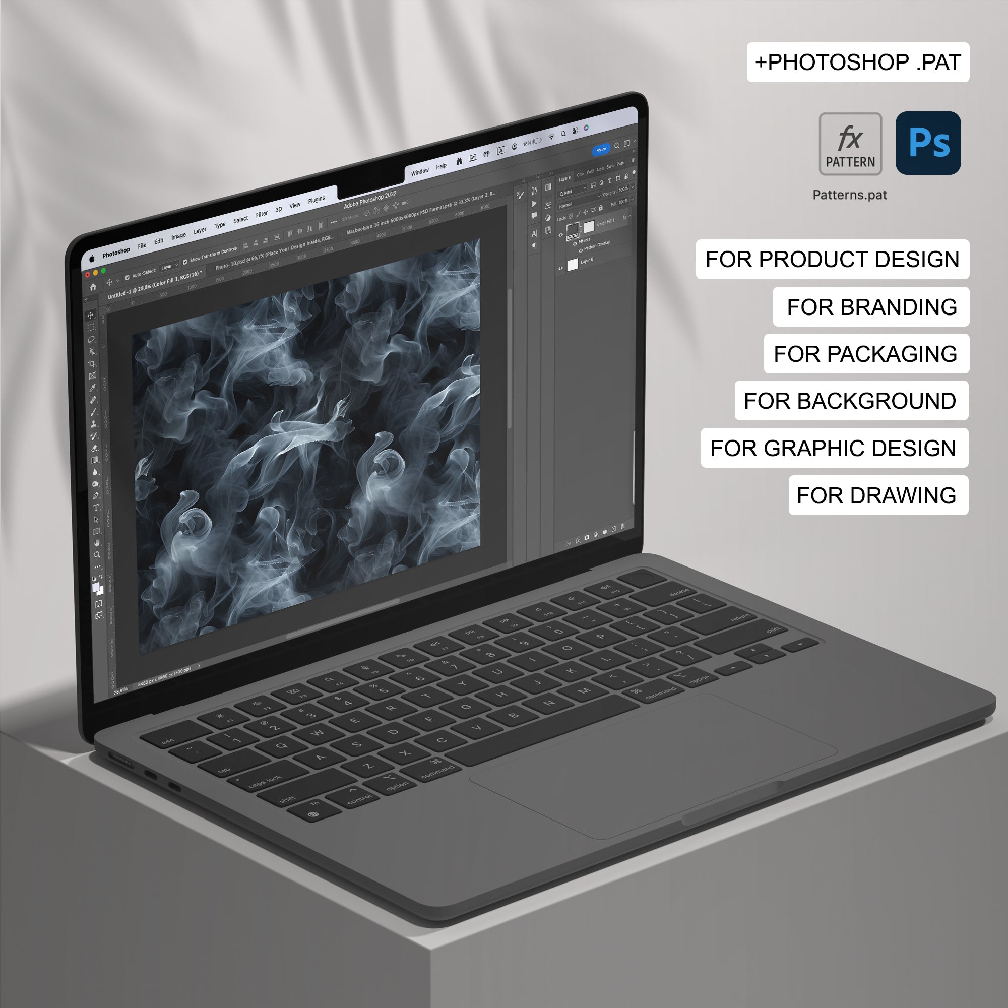 83 Smoke Seamless Pattern Bakground