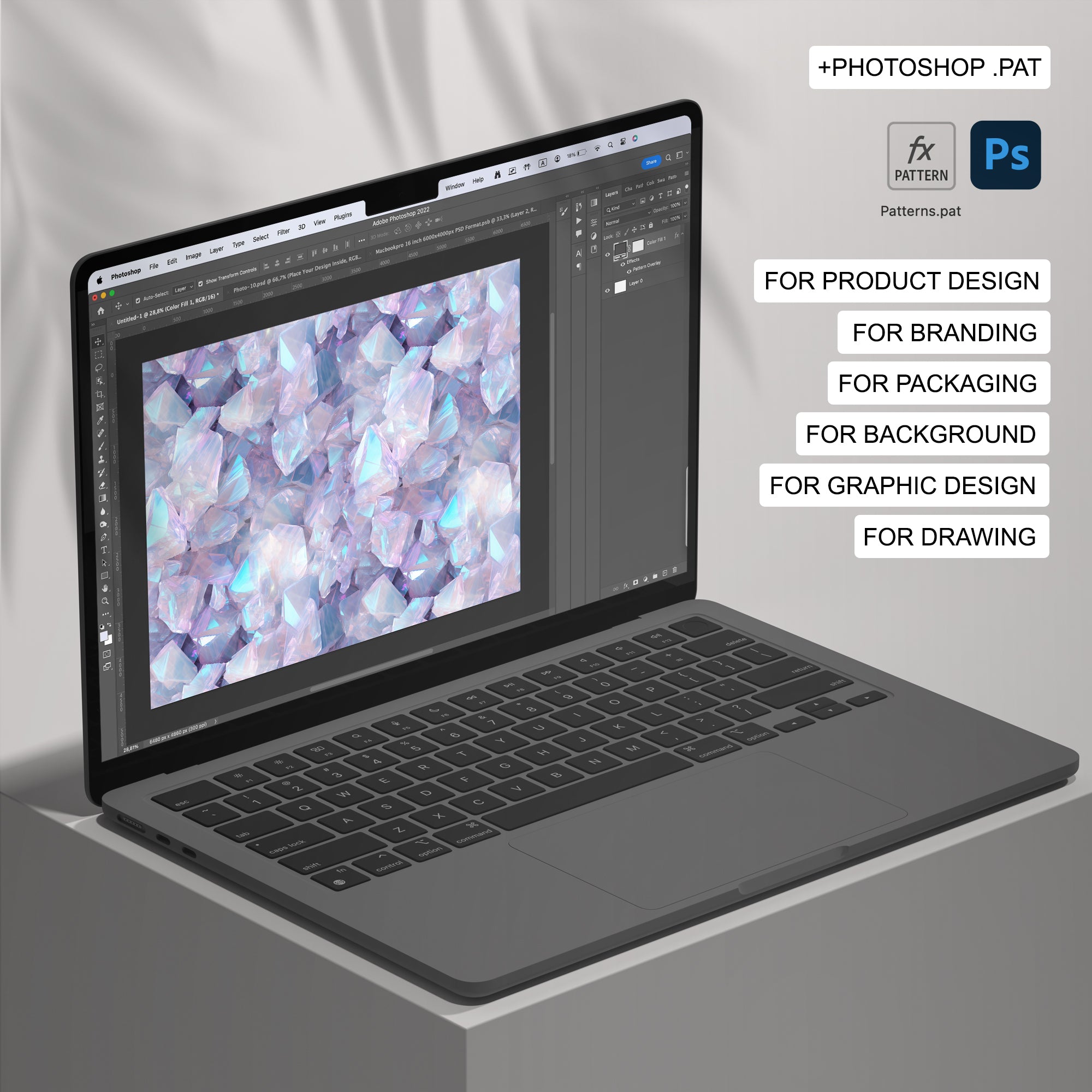 143 Crystal Seamless Pattern