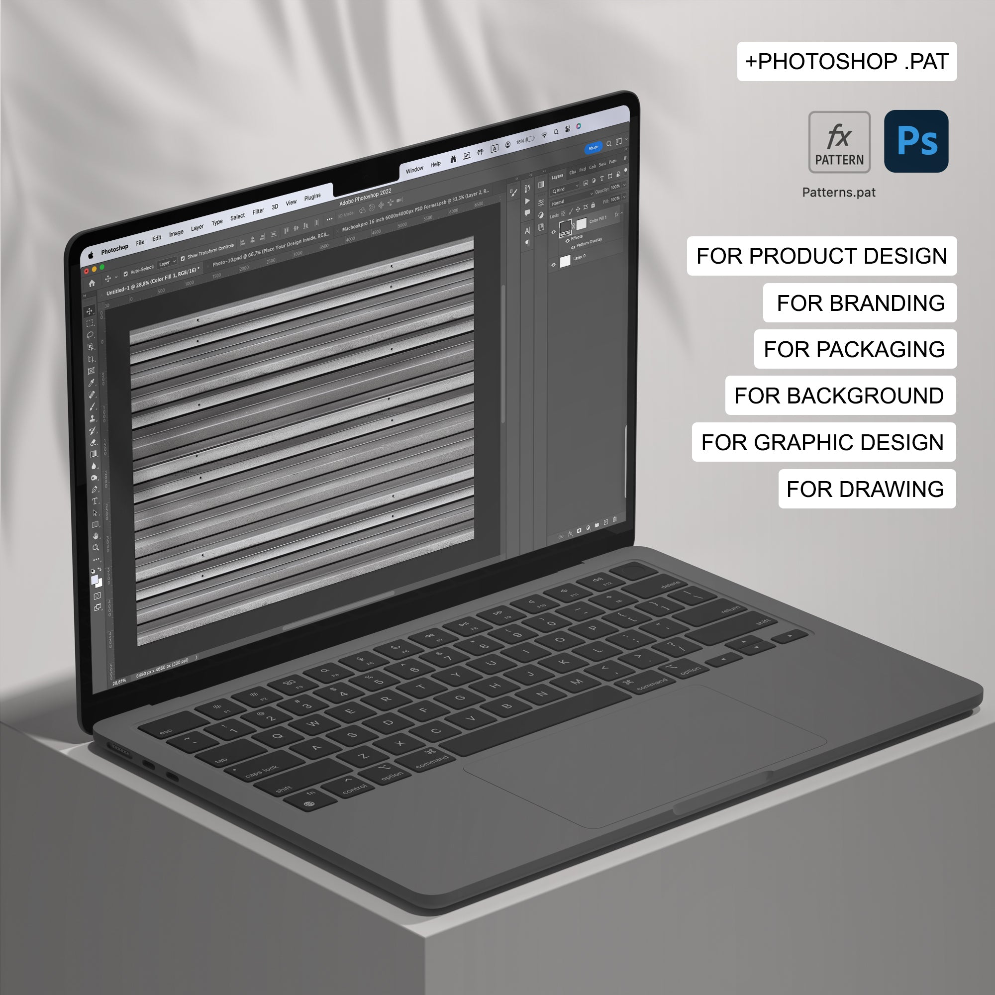 100 Corrugated Metal Seamless Pattern