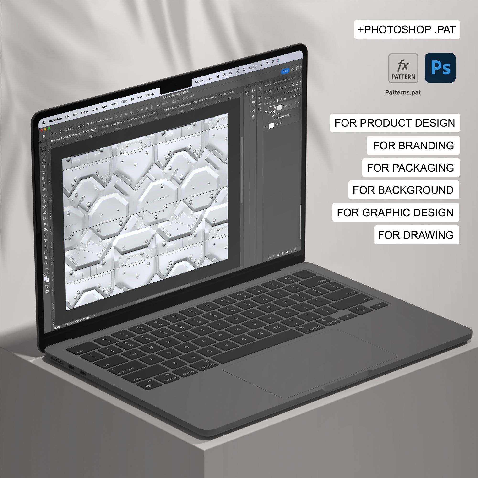 237 Metallic Panel Seamless Pattern