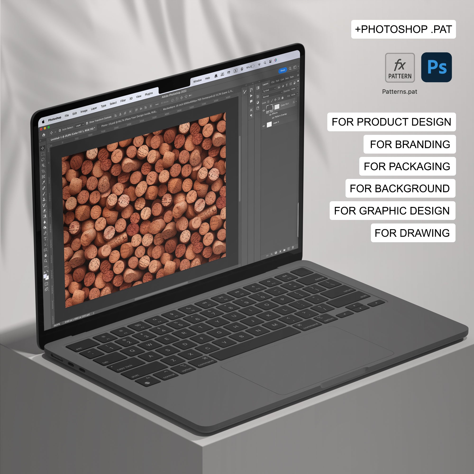 74 Cork Seamless Pattern