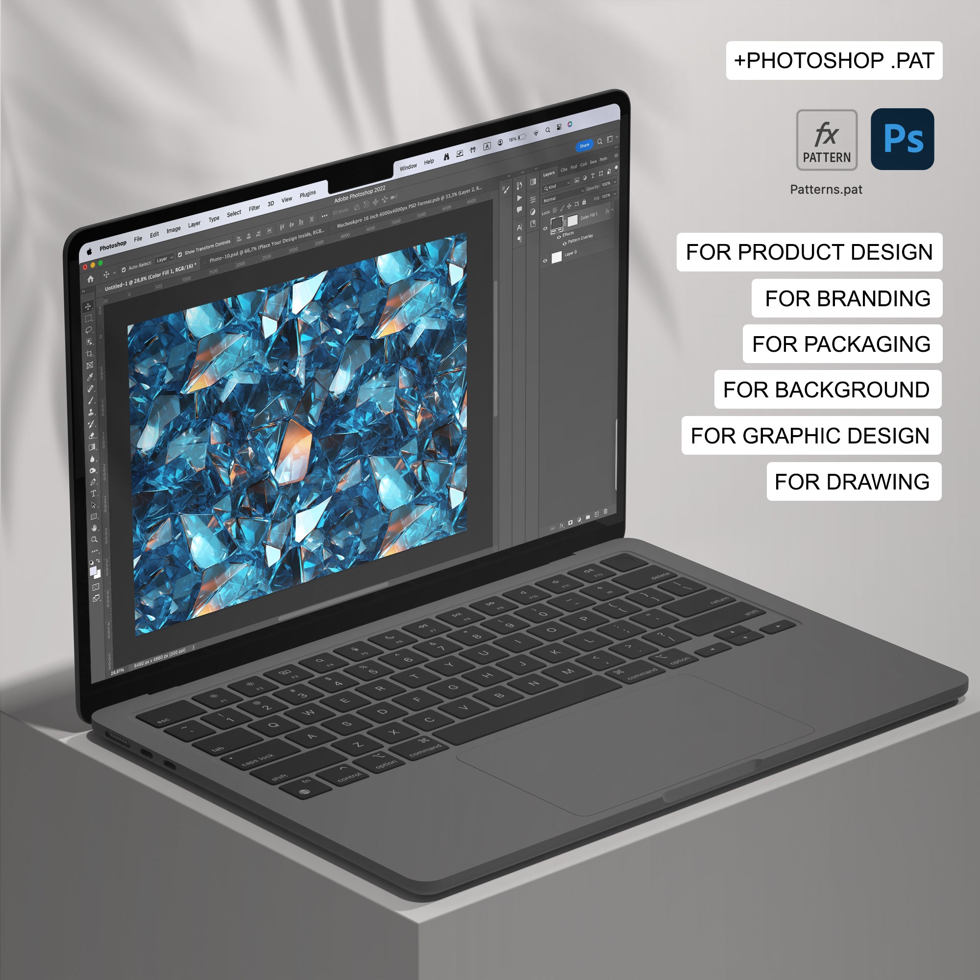 120 Glass Seamless Pattern