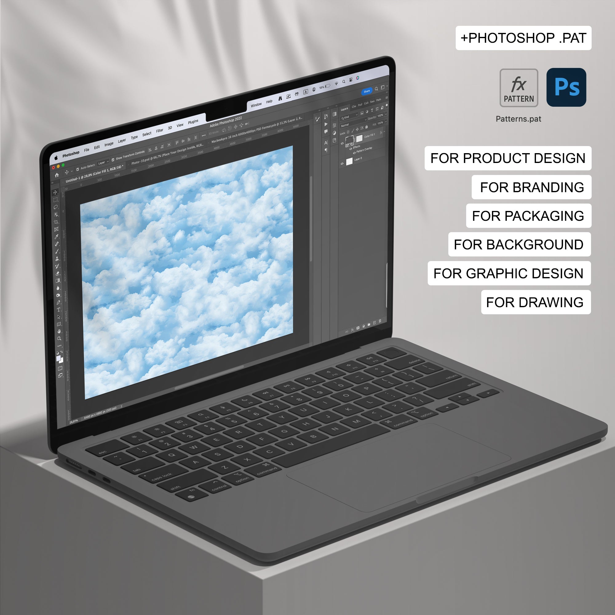 131 Clouds Seamless Pattern