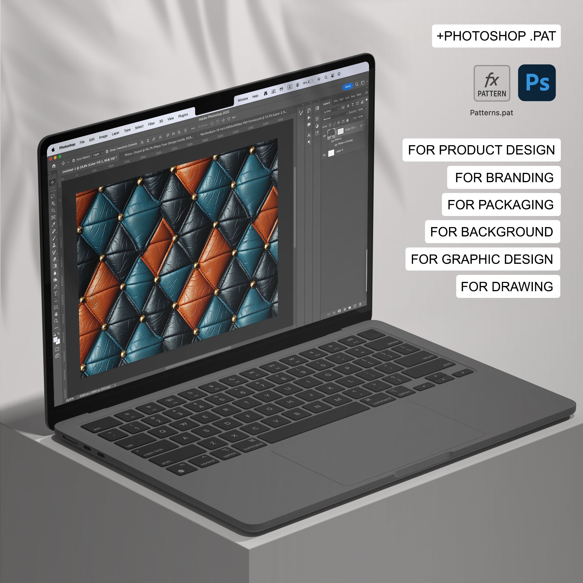 93 Leather Seamless Pattern