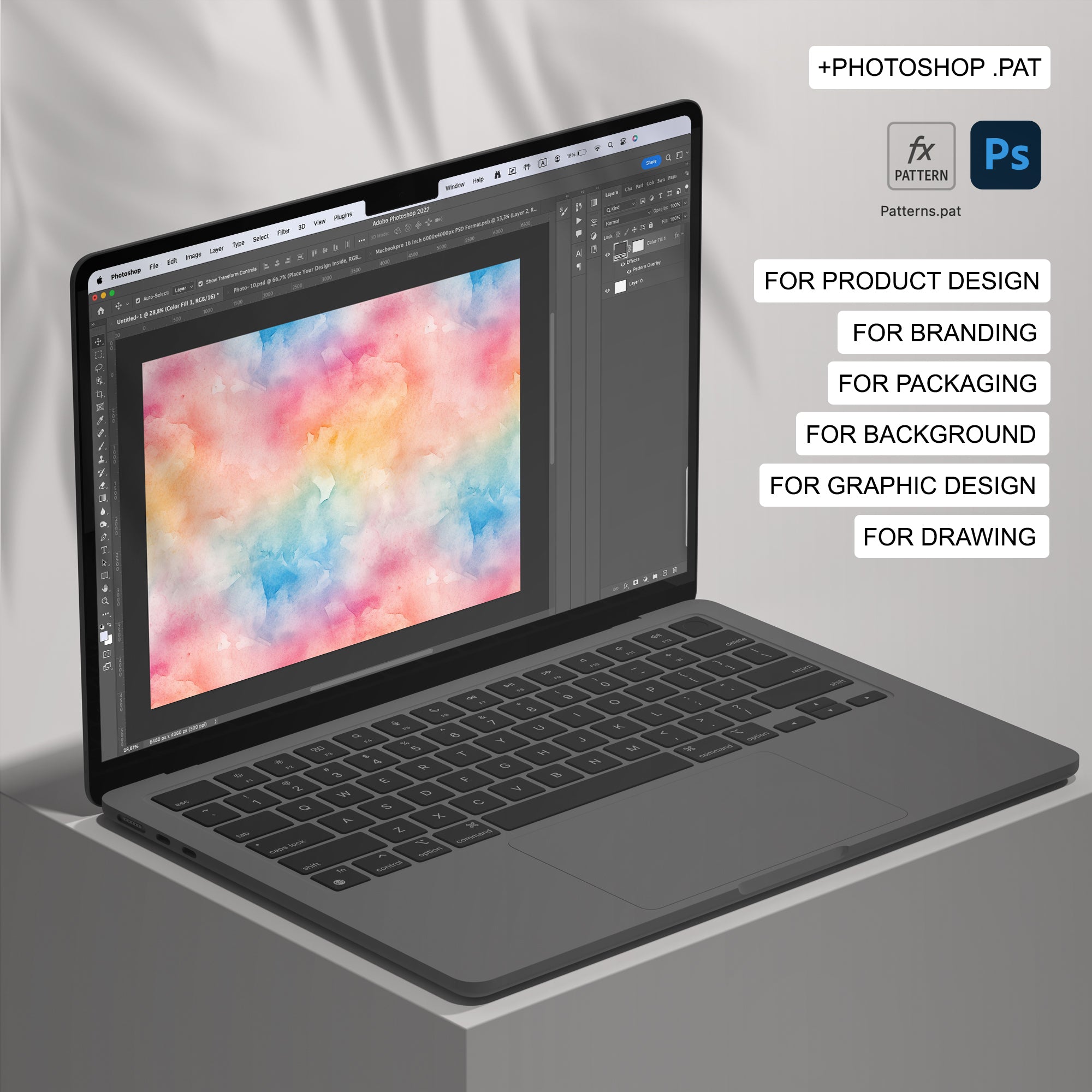 75 Watercolor Seamless Pattern