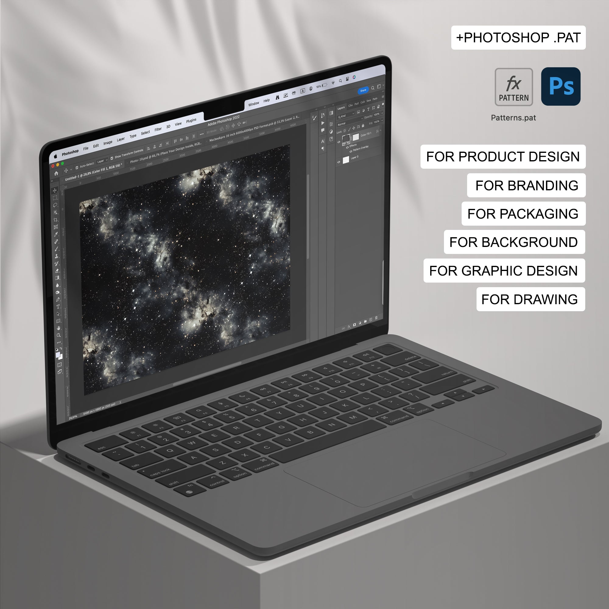 168 Galaxy Seamless Pattern