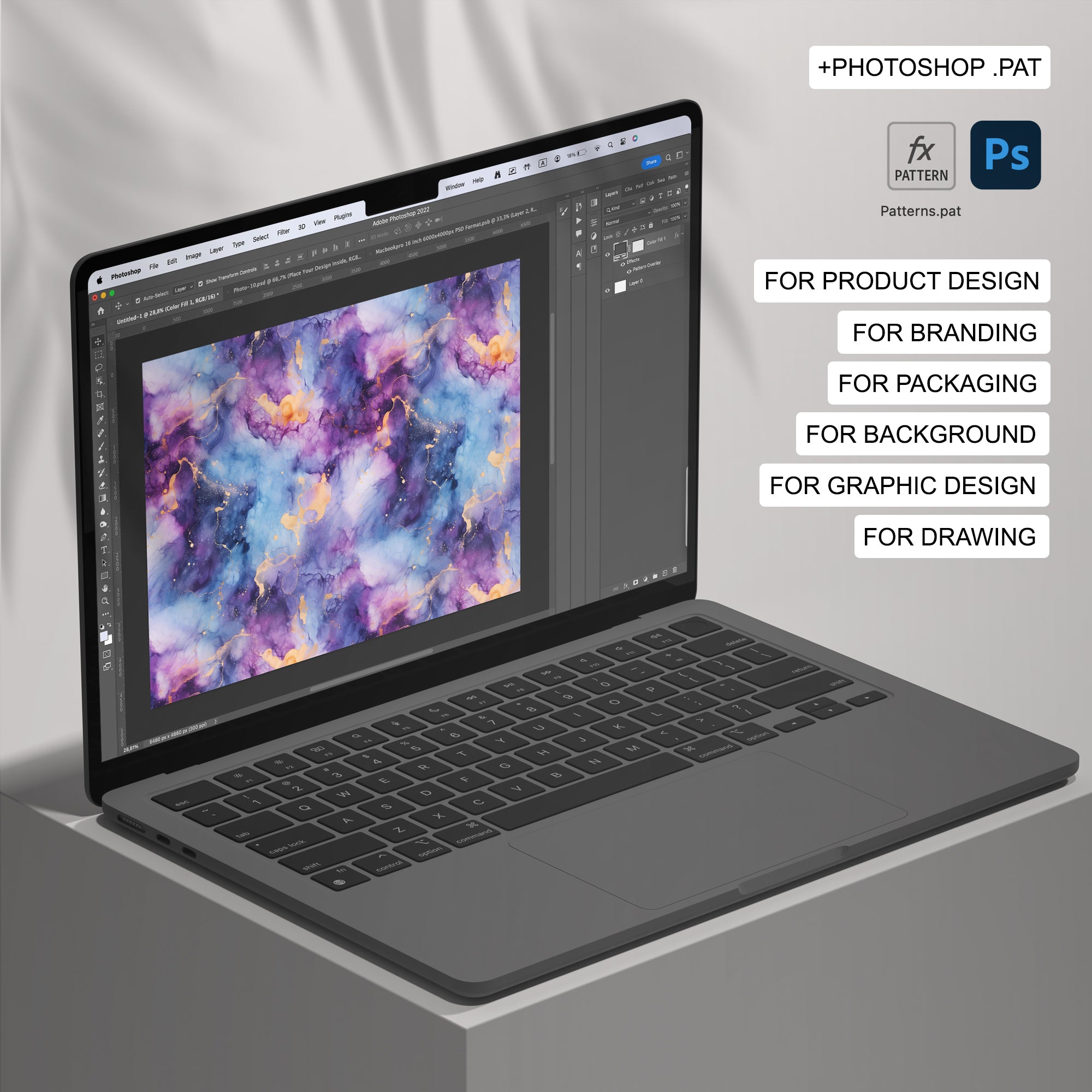 120 Alcohol Ink Seamless Pattern