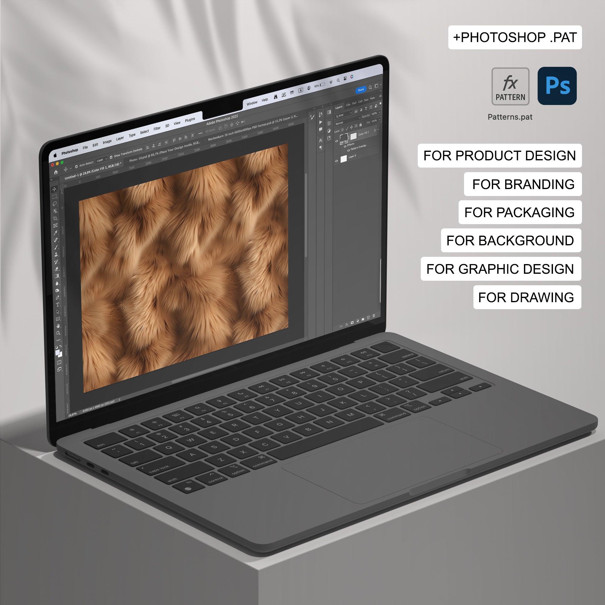 144 Fur Seamless Pattern