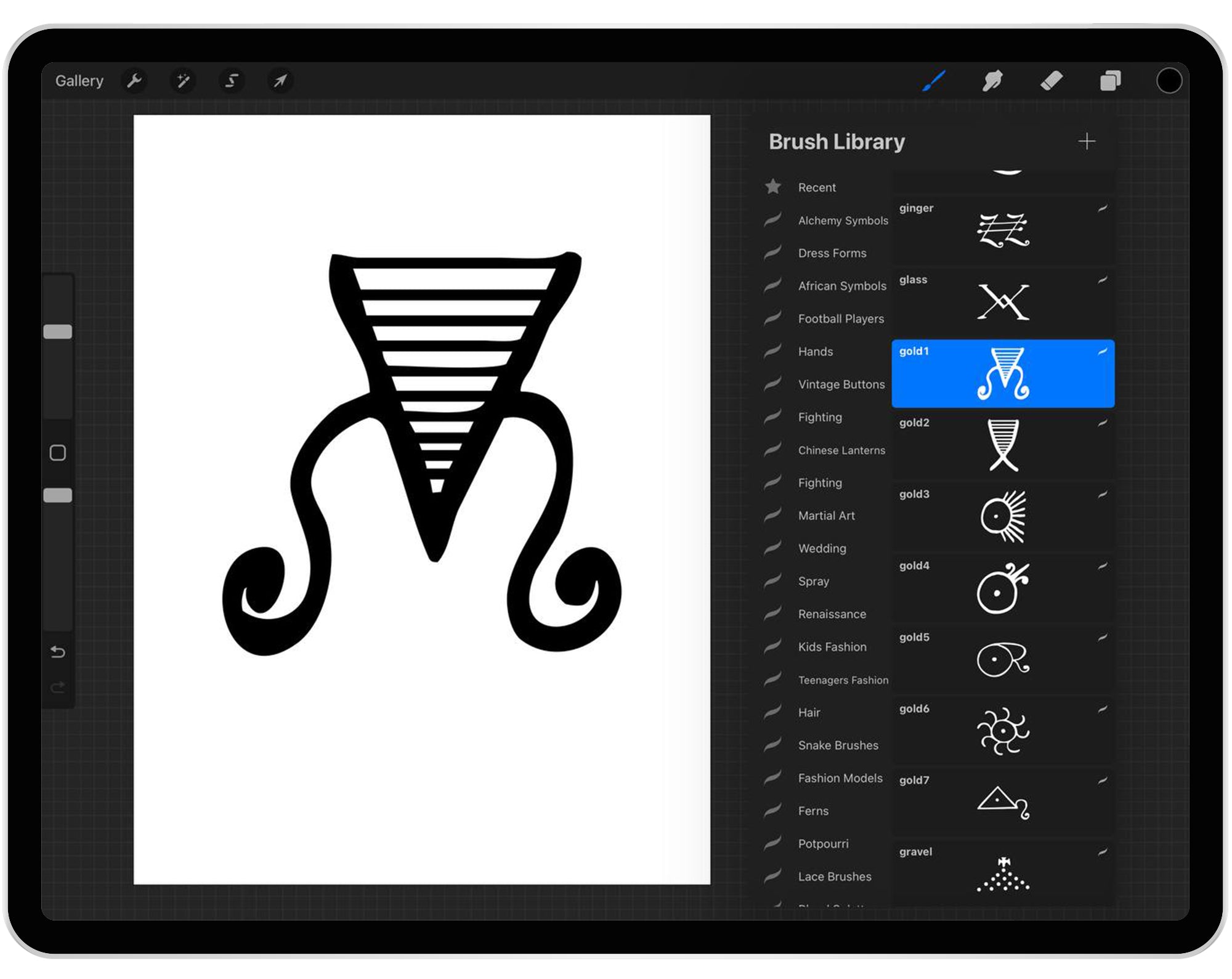 80 Procreate Arcane Runes Symbols Stamp Brushes
