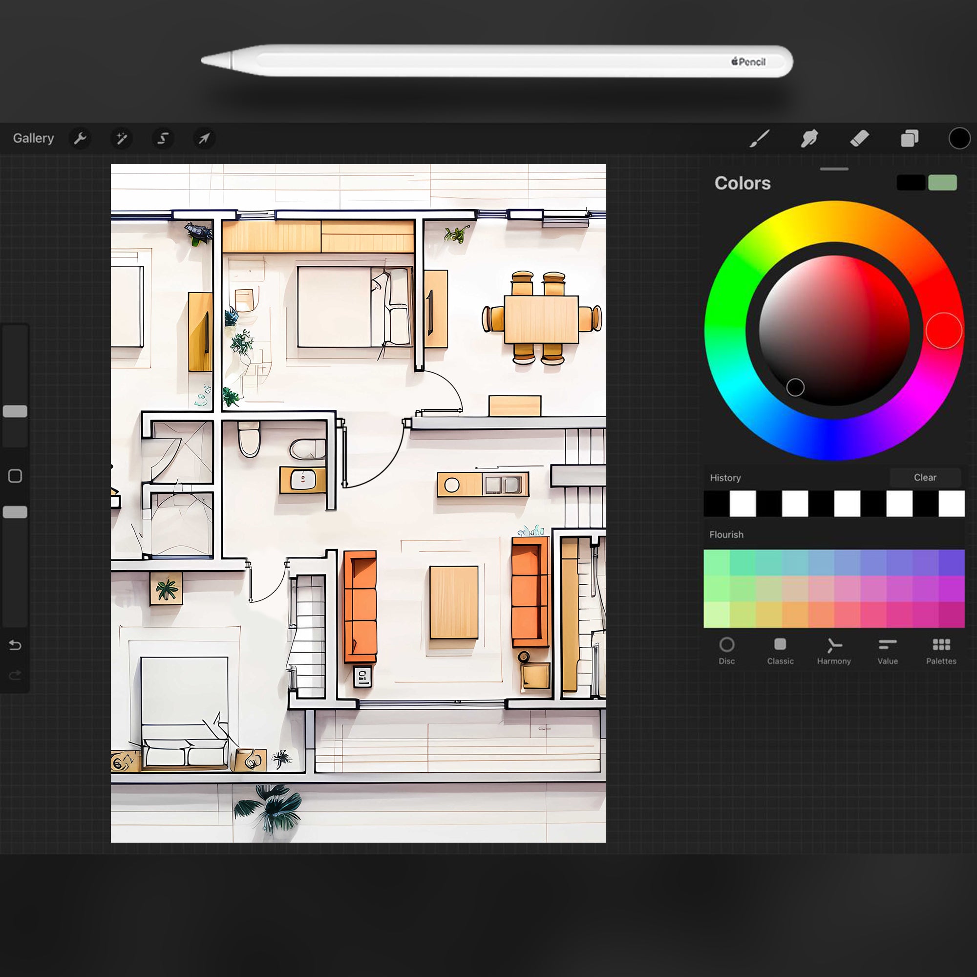 100 Openings Blocks Stamp Brushes for Procreate and Photoshop