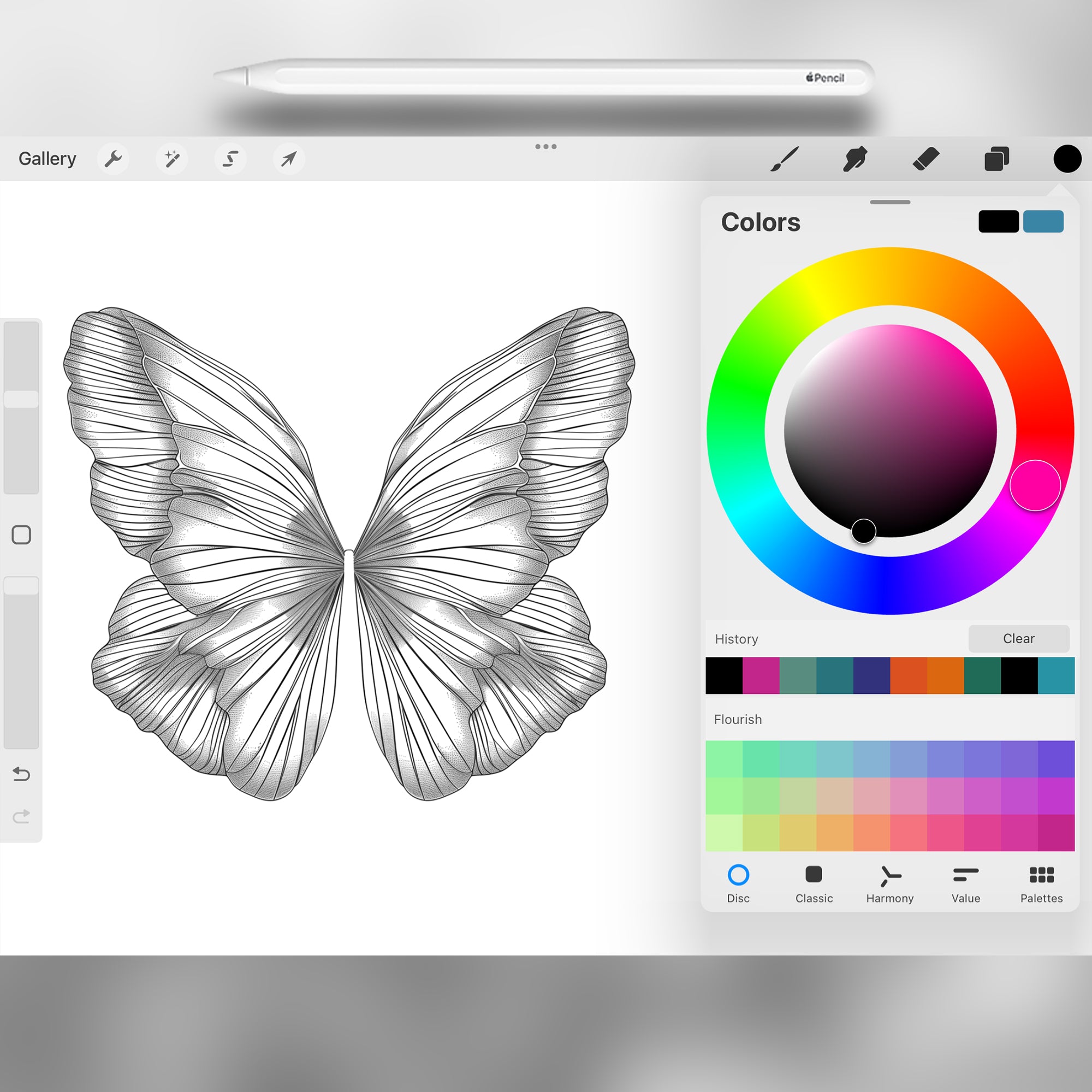 100 Procreate Angel Wings Stamp Brushes
