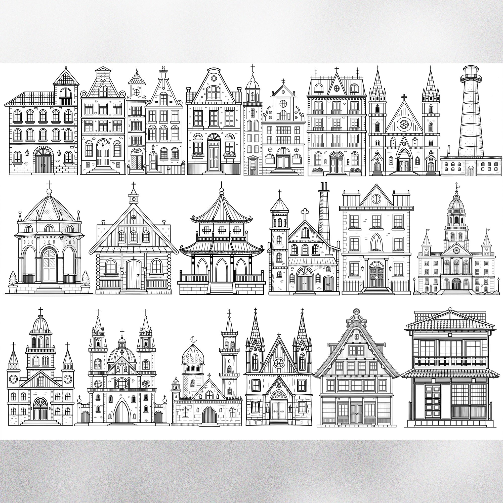 120 Procreate Architecture Stamps Brushes