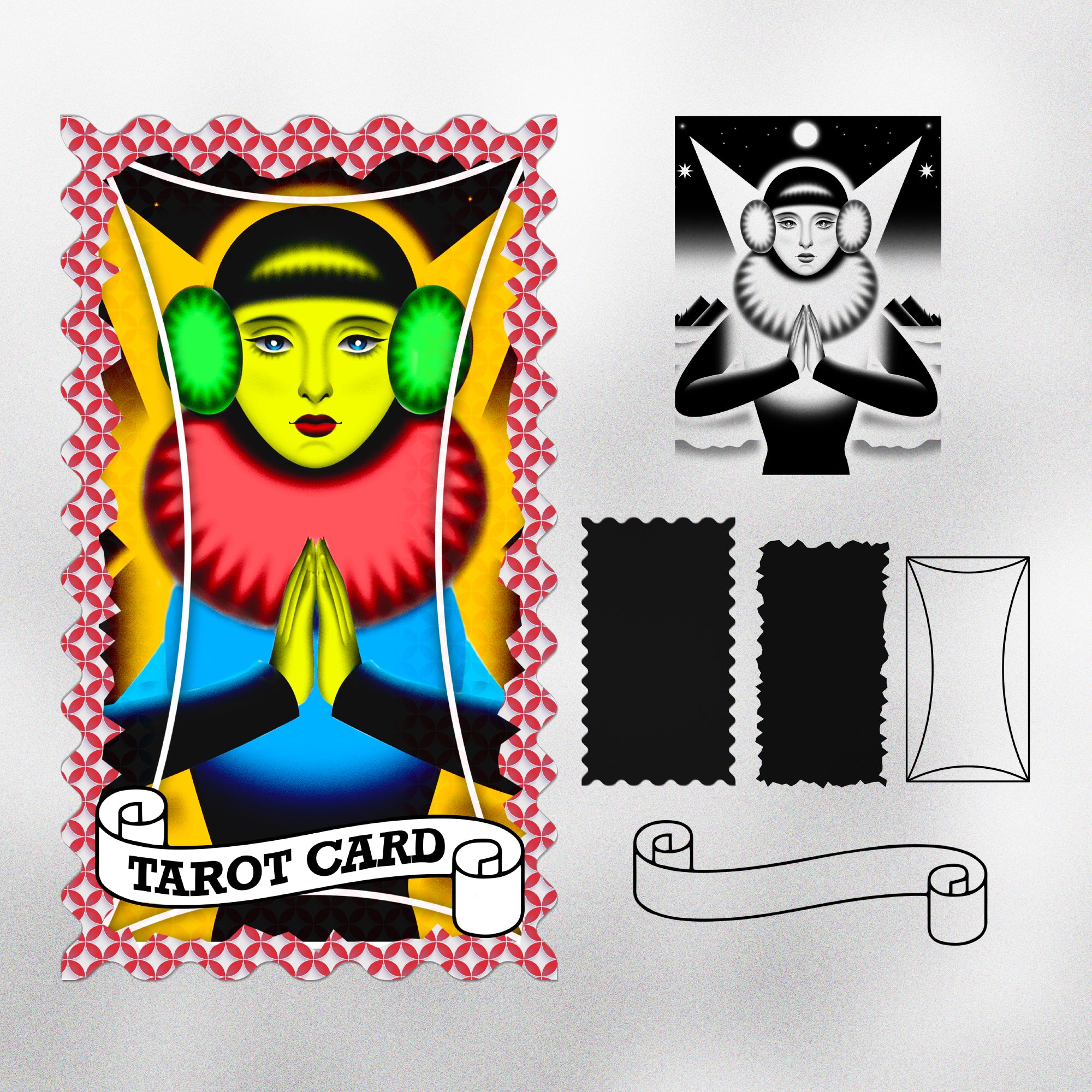 300+ Procreate Tarot Card Templates Winter inspired Brushes