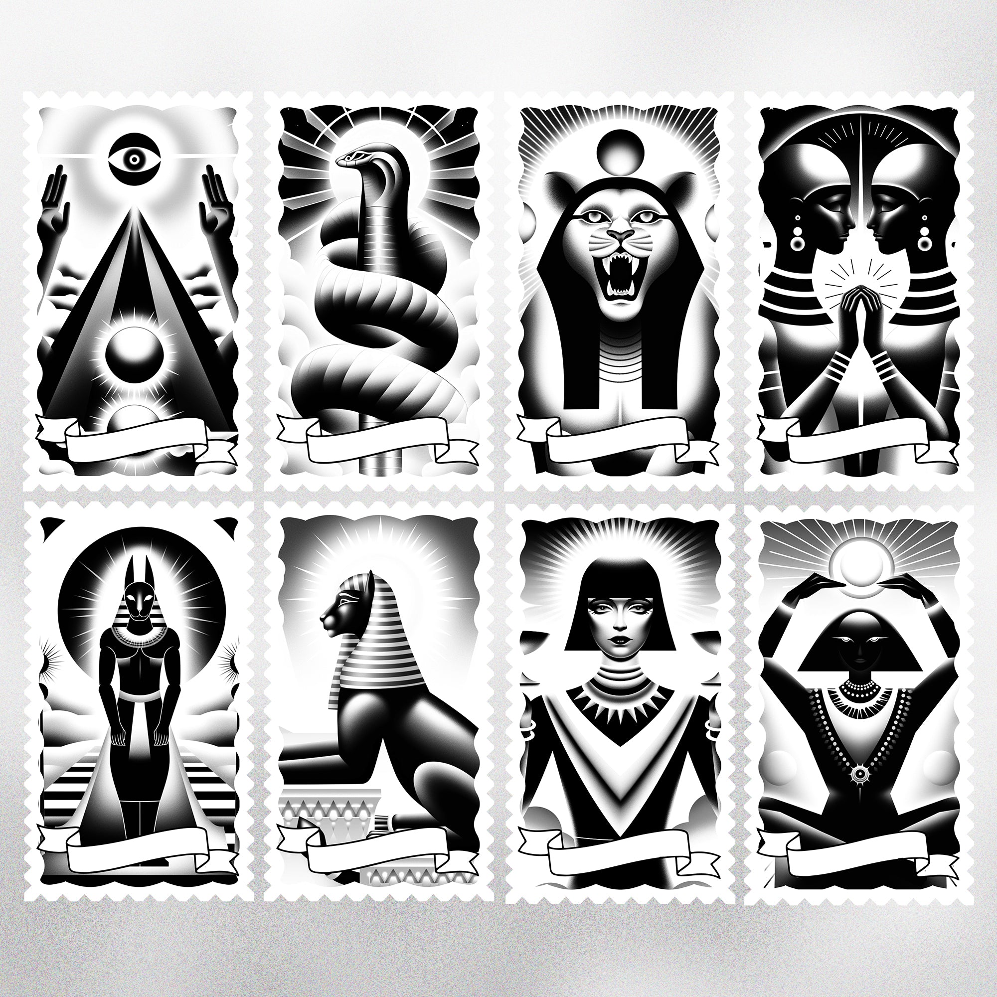 400+ Procreate Egyptian Tarot Card Templates Brushes