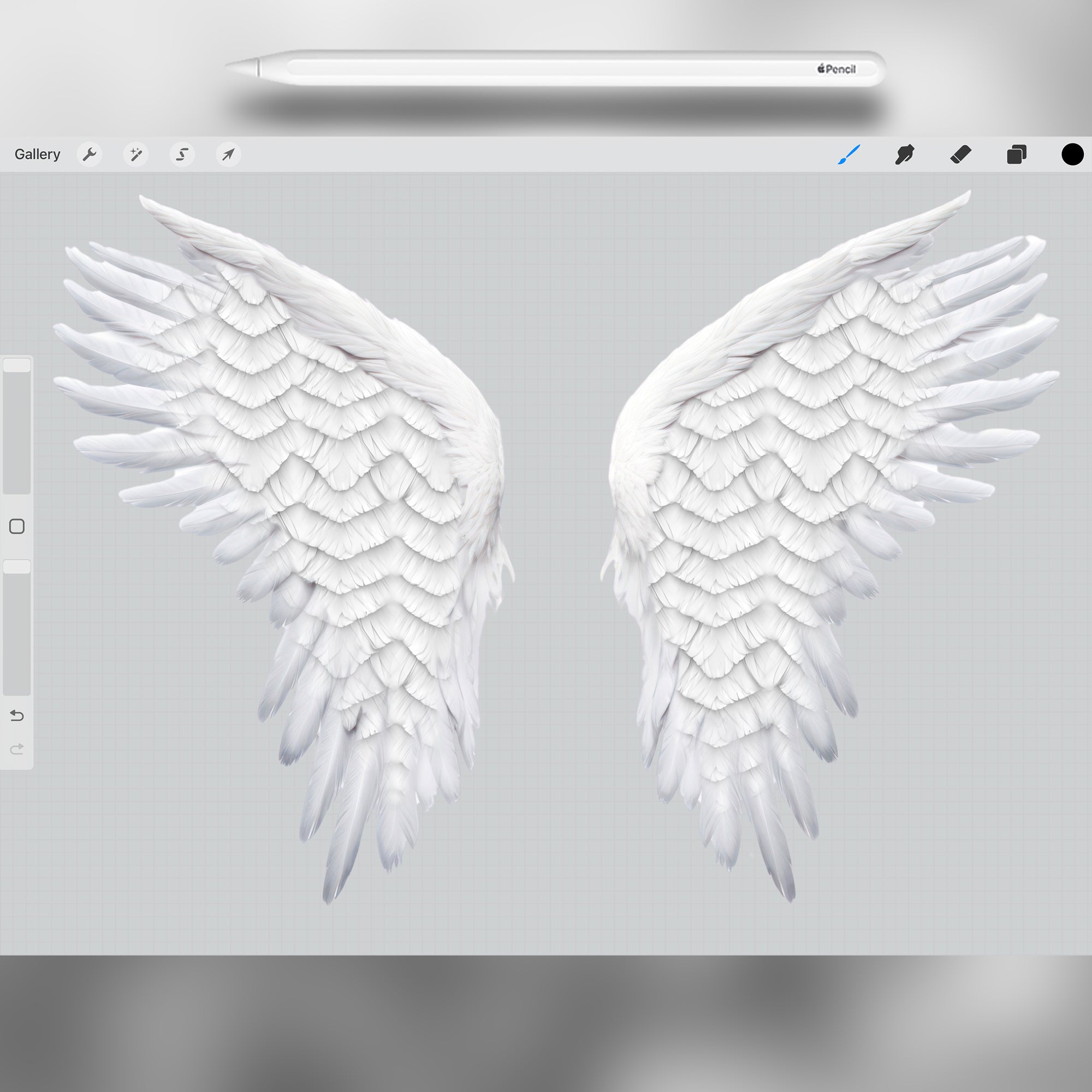110 Procreate Wings Textures (Part-2) Brushes