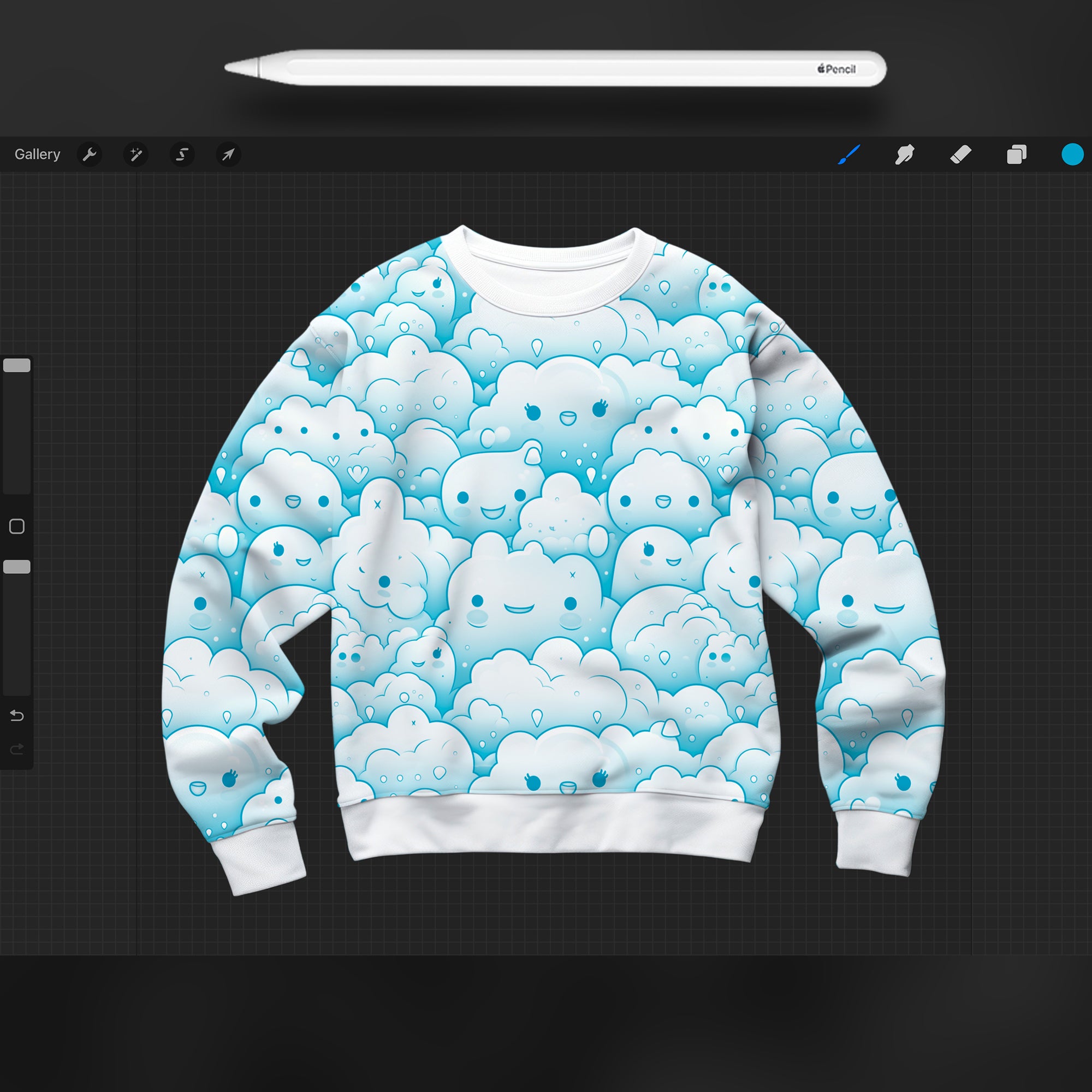 100 Procreate Kawaii Pattern Brushes