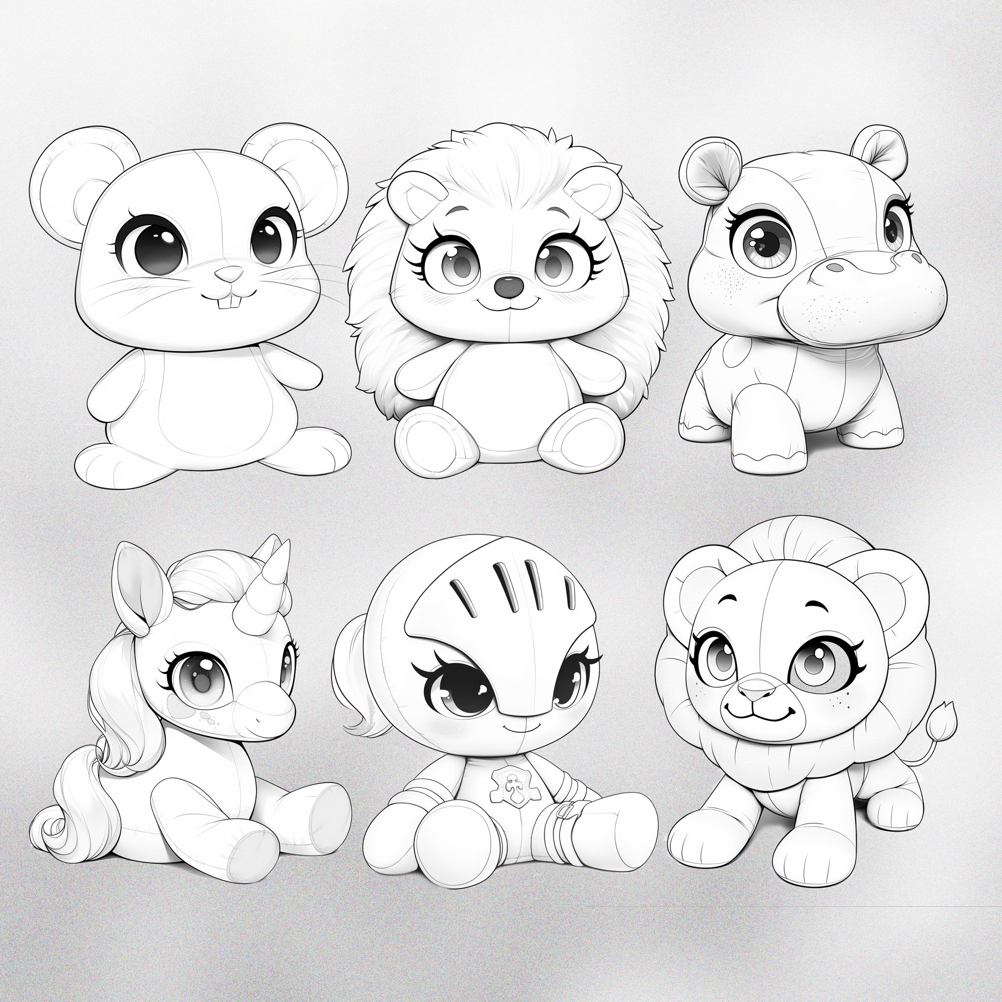 130 Procreate Stuffed Toys Stamp Brushes