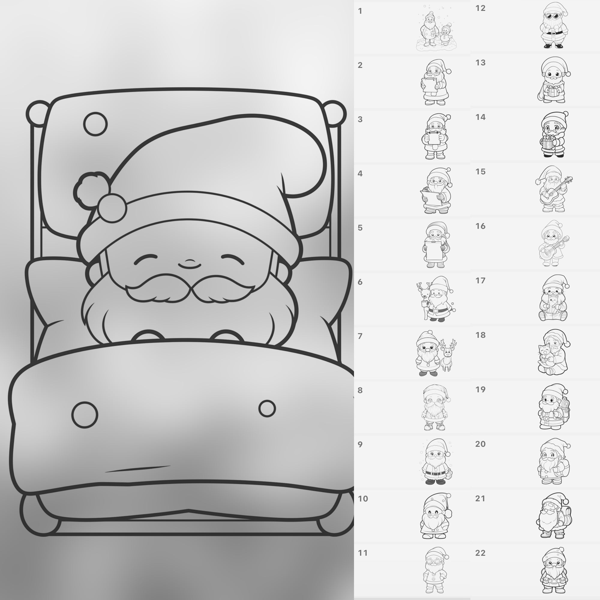 100 Procreate Santa Claus Stamps Brushes