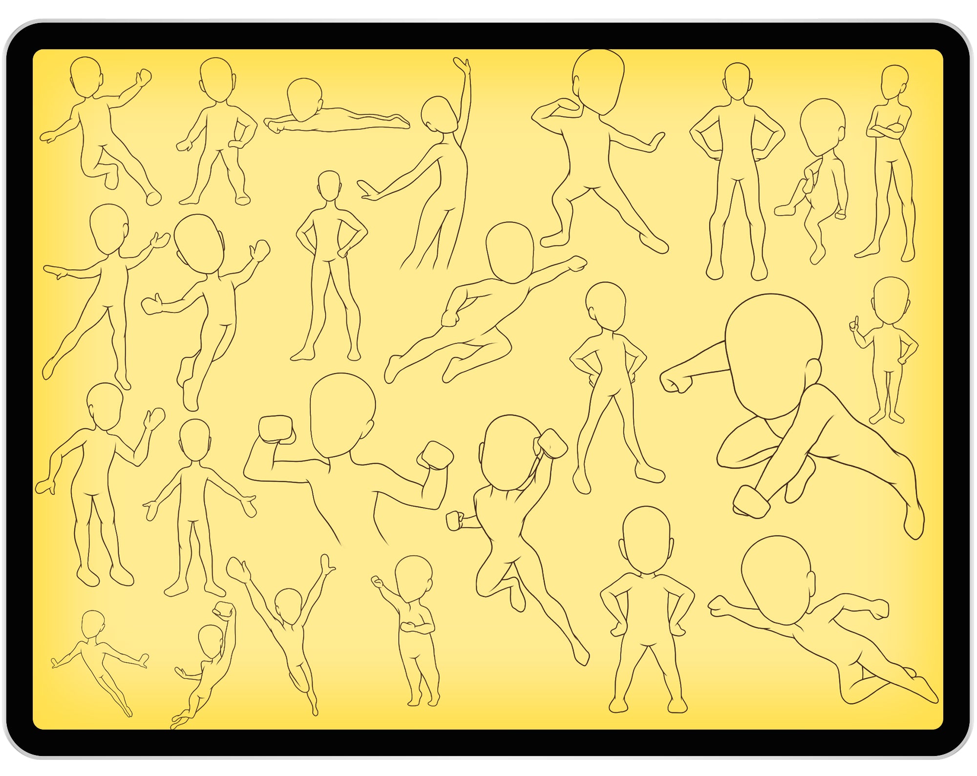 50 Superhero Kids Brushes for Procreate