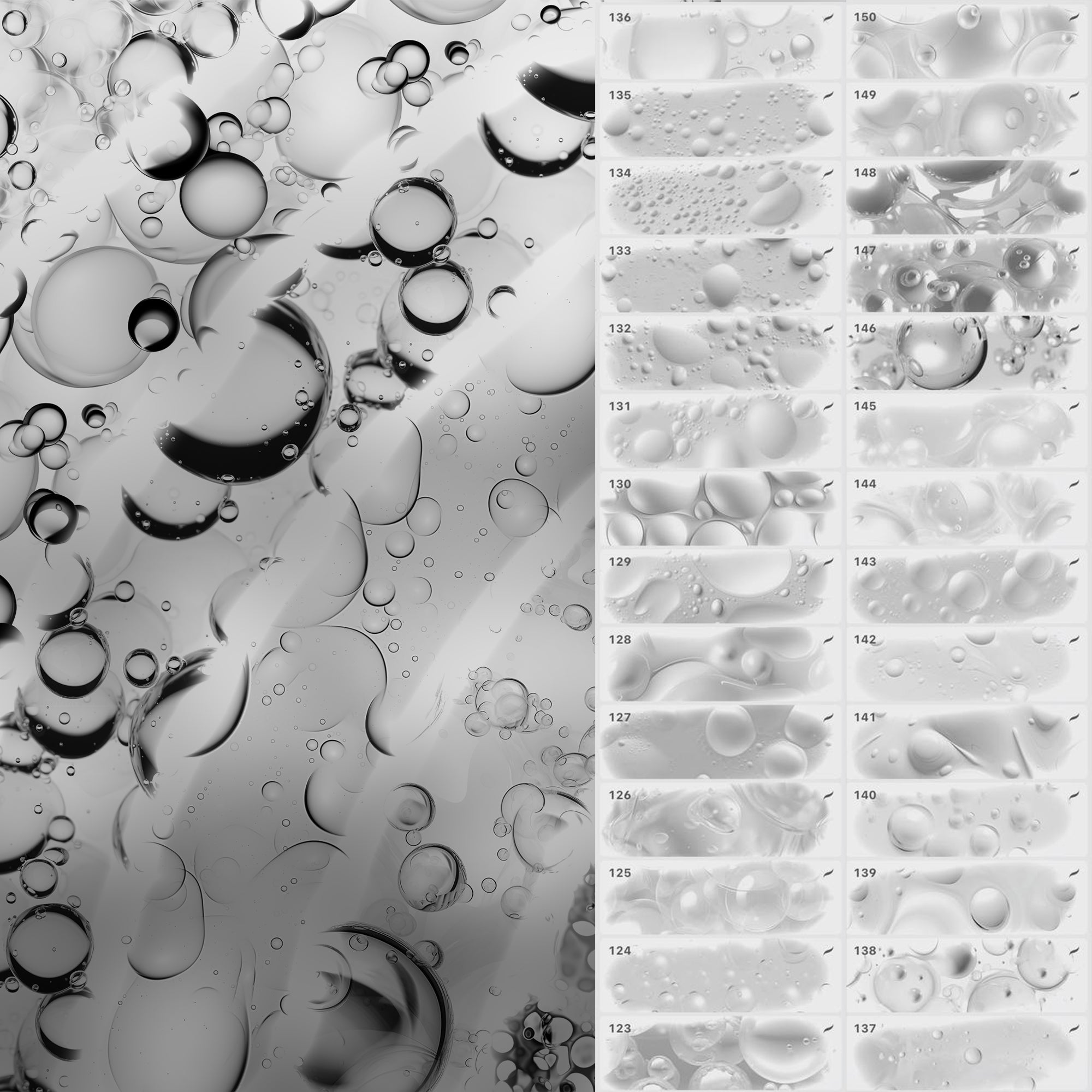 150 Procreate Bubbles Texture Brushes