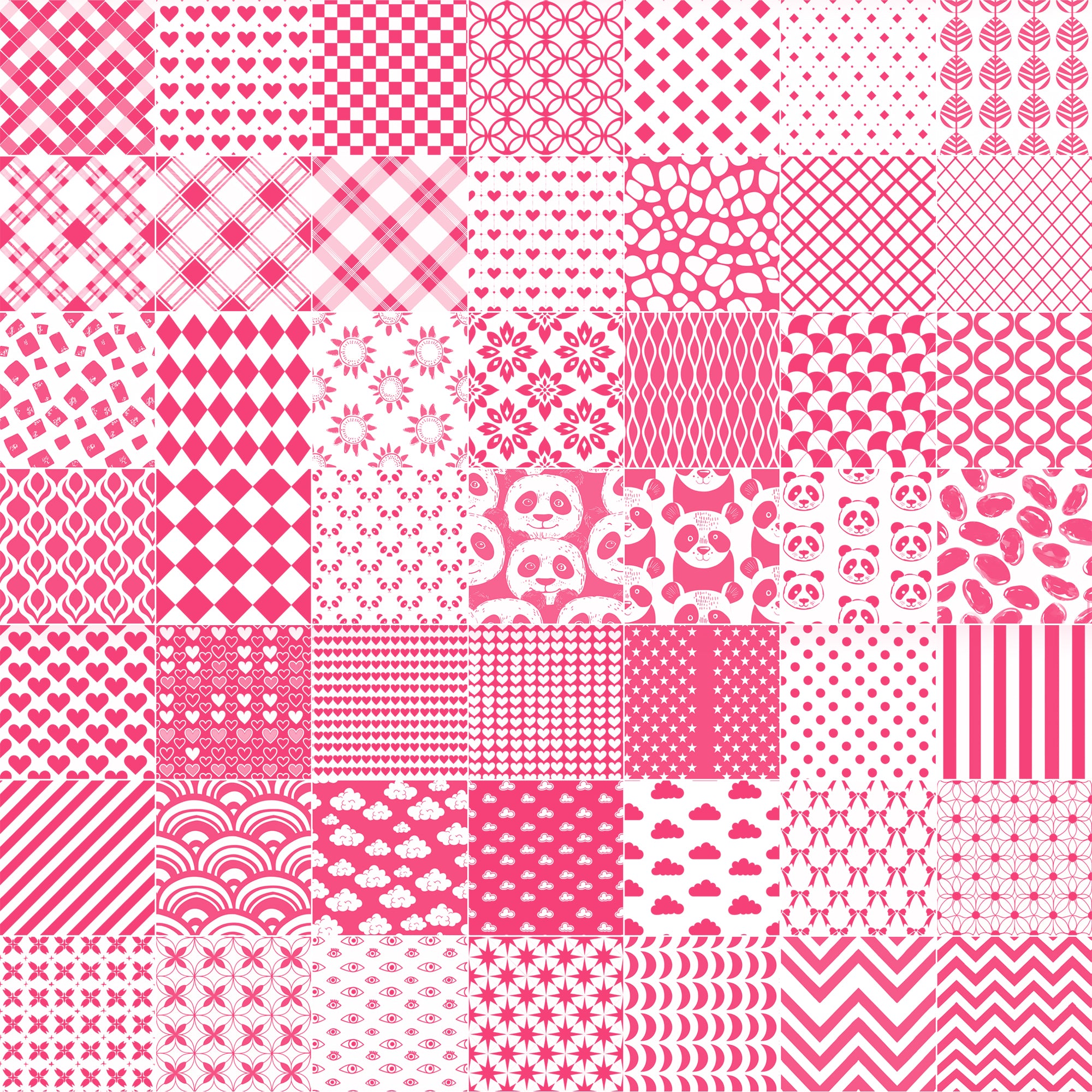 100 Procreate Kawaii Pattern Brushes