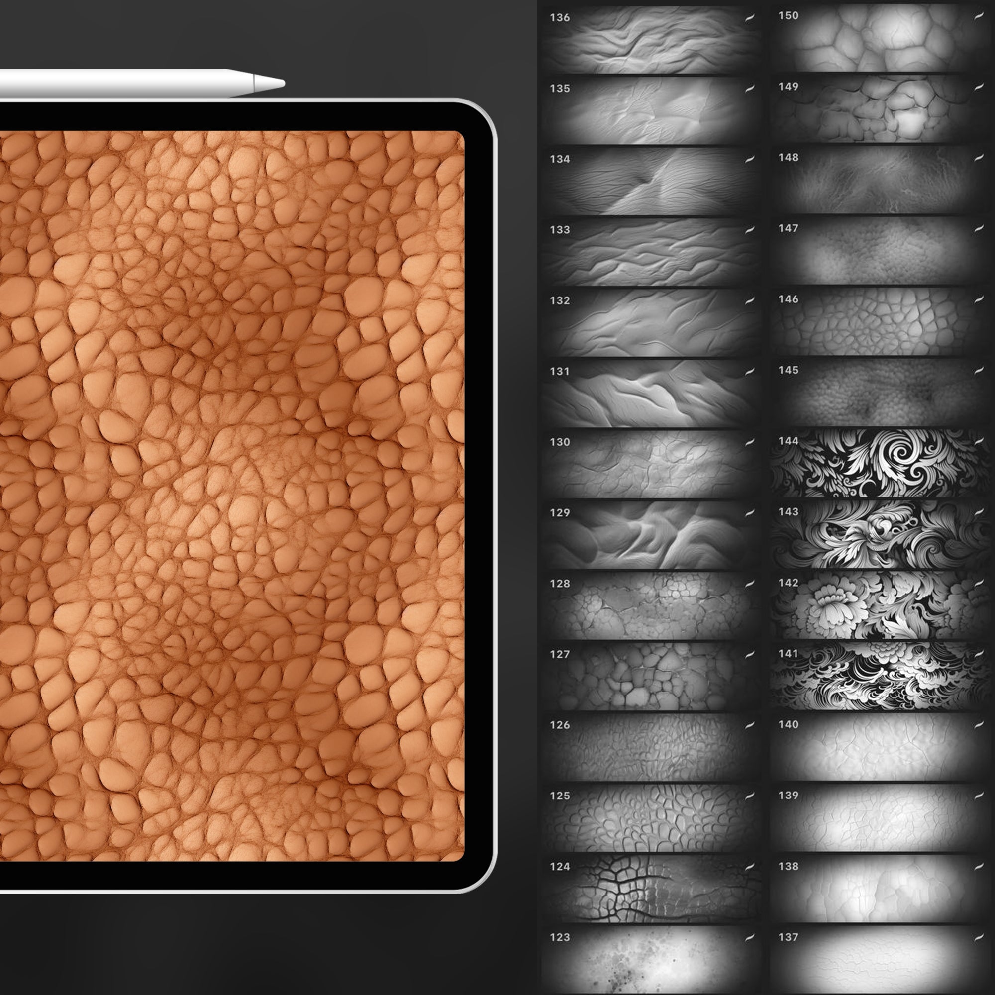150 Procreate Human Skin Texture Brushes