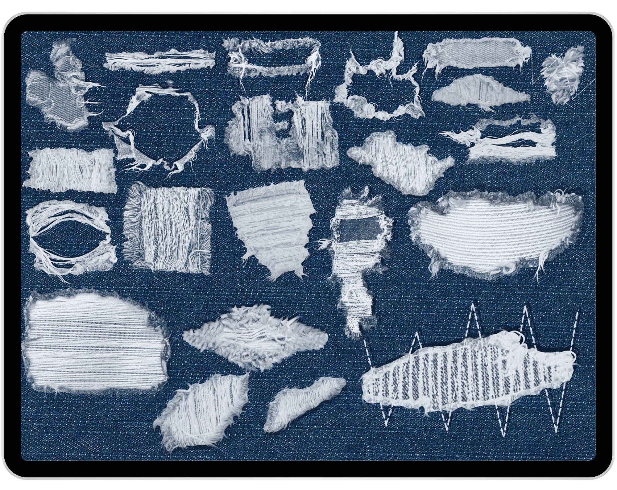 50 Ripped Jeans Brushes for Procreate
