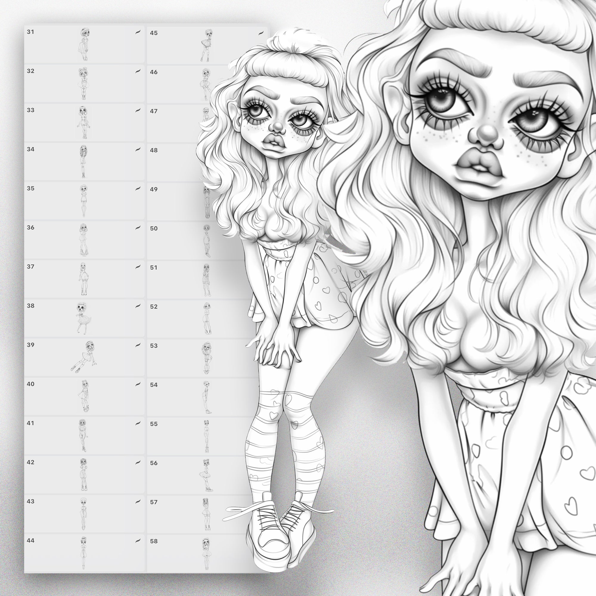 30 Procreate Lowbrow Stamps Part-2