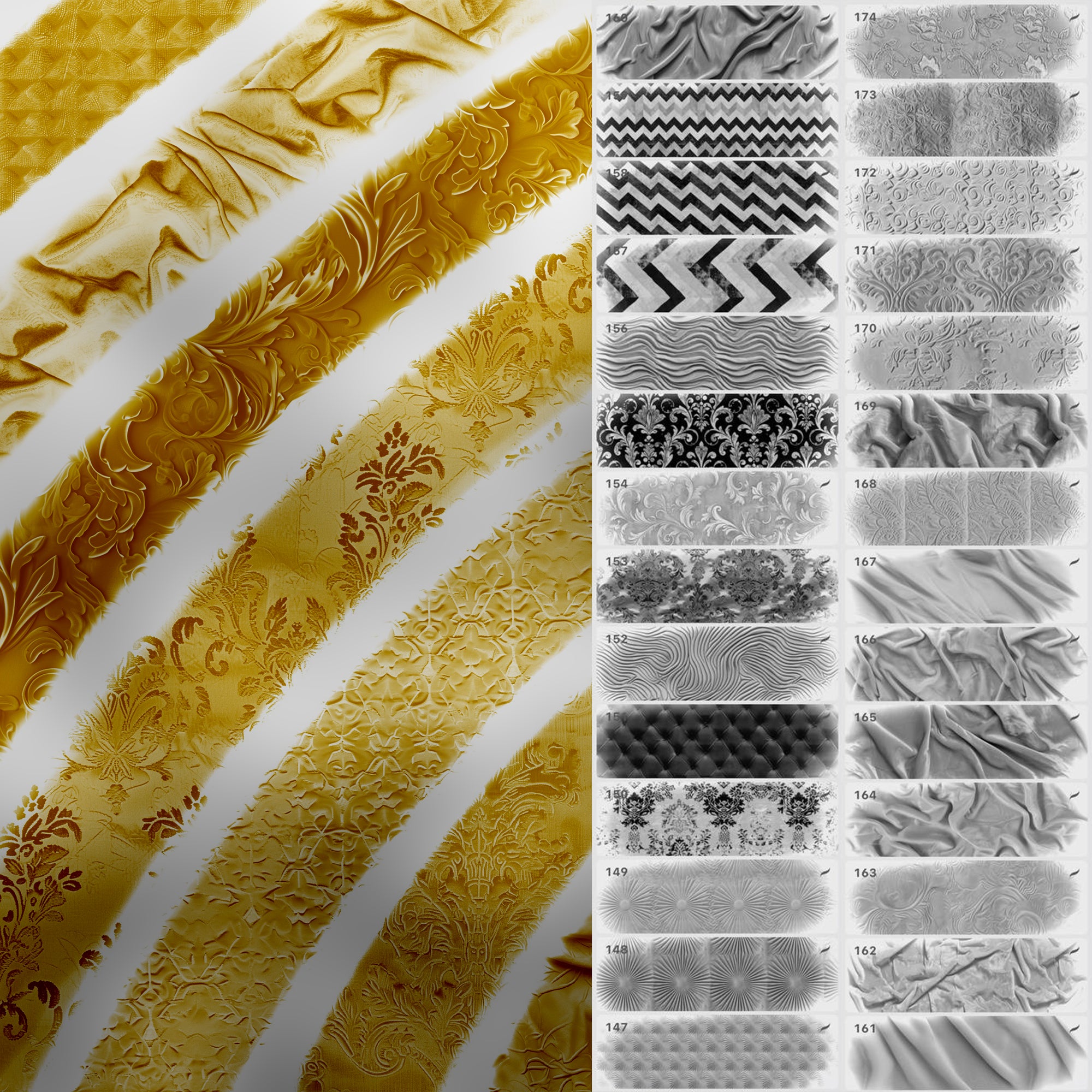 170 Procreate Velvet Fabric Texture Brushes