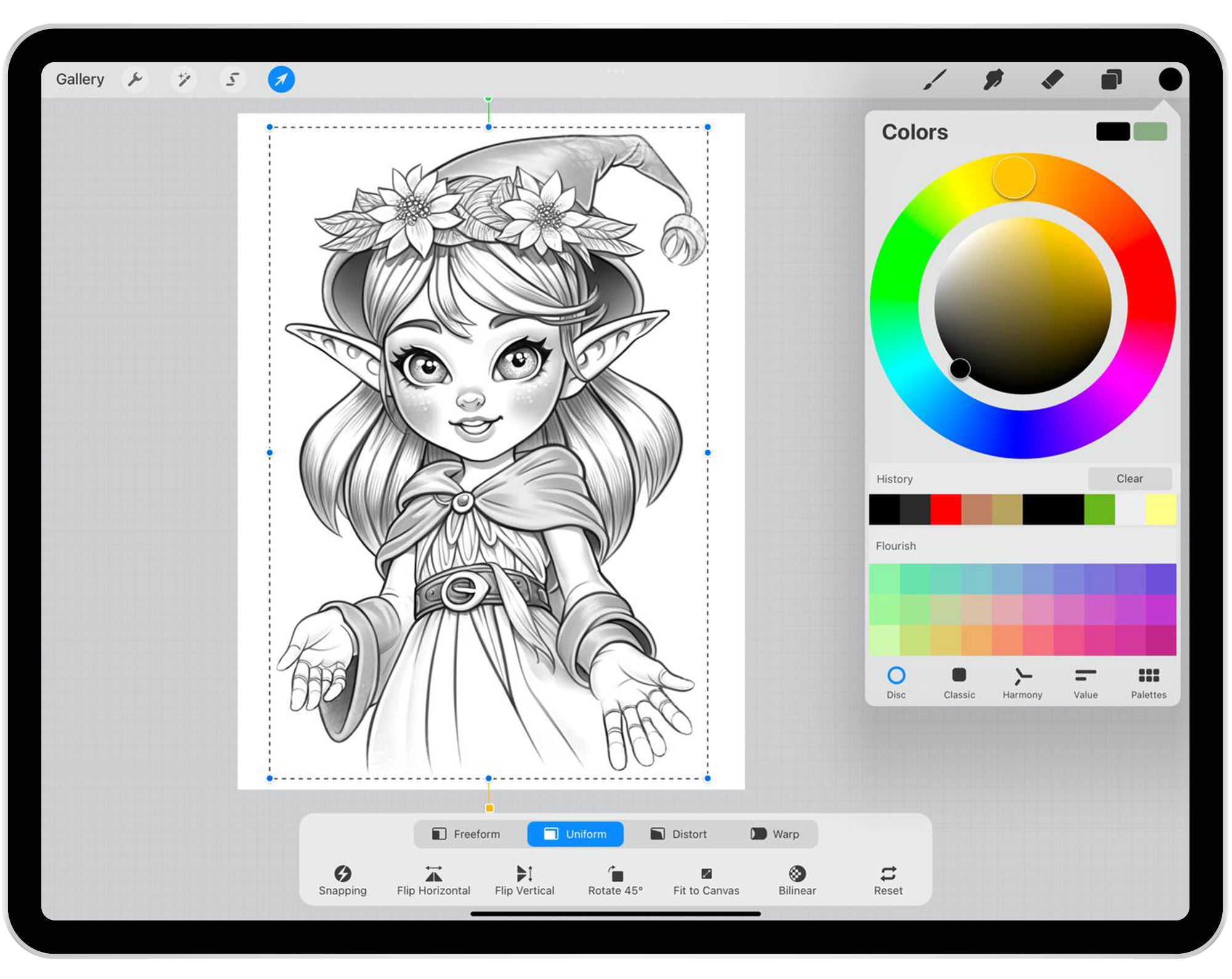 30 Cute Witches Stamp Brushes for Procreate and Photoshop