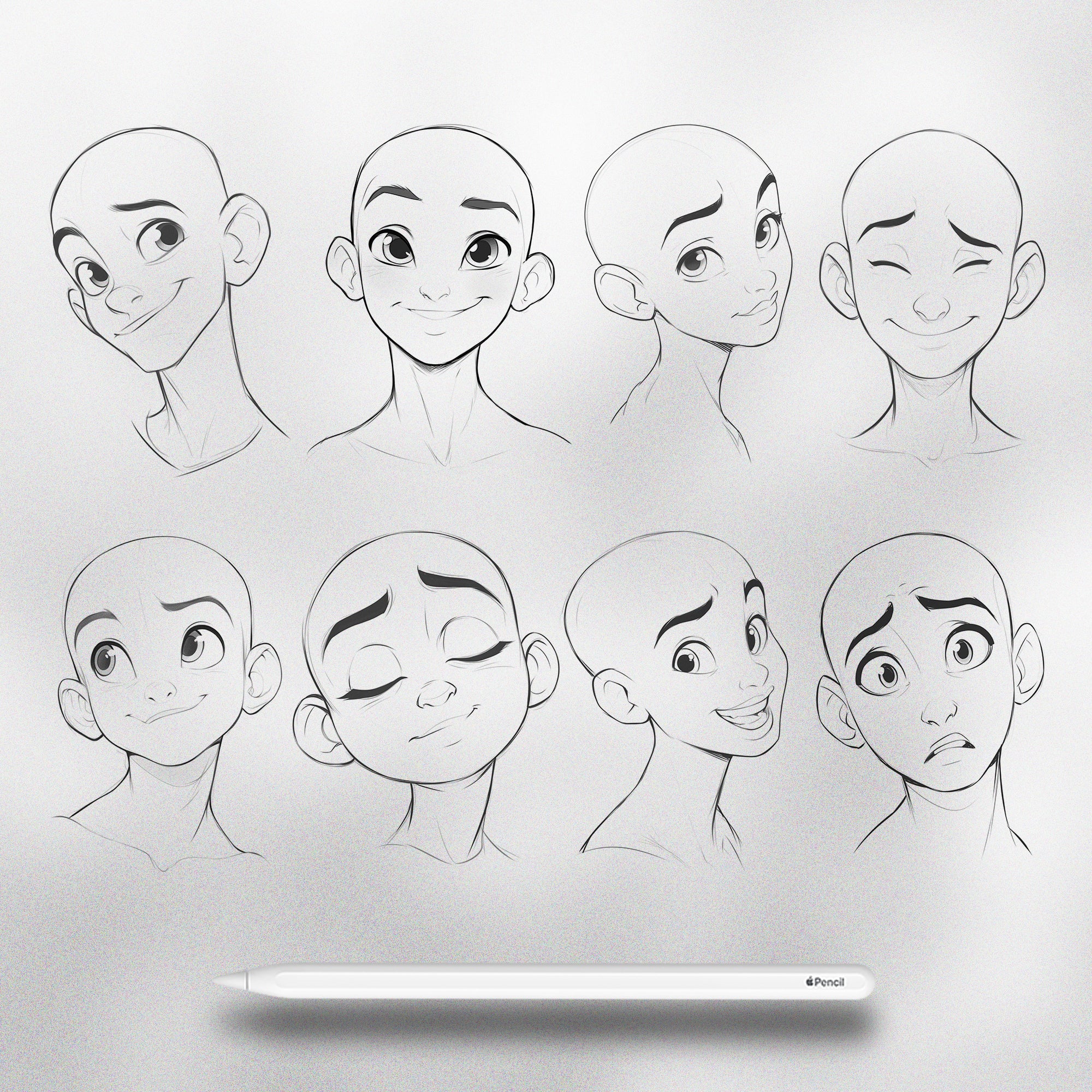 120 Procreate Cartoon Princes Stamps