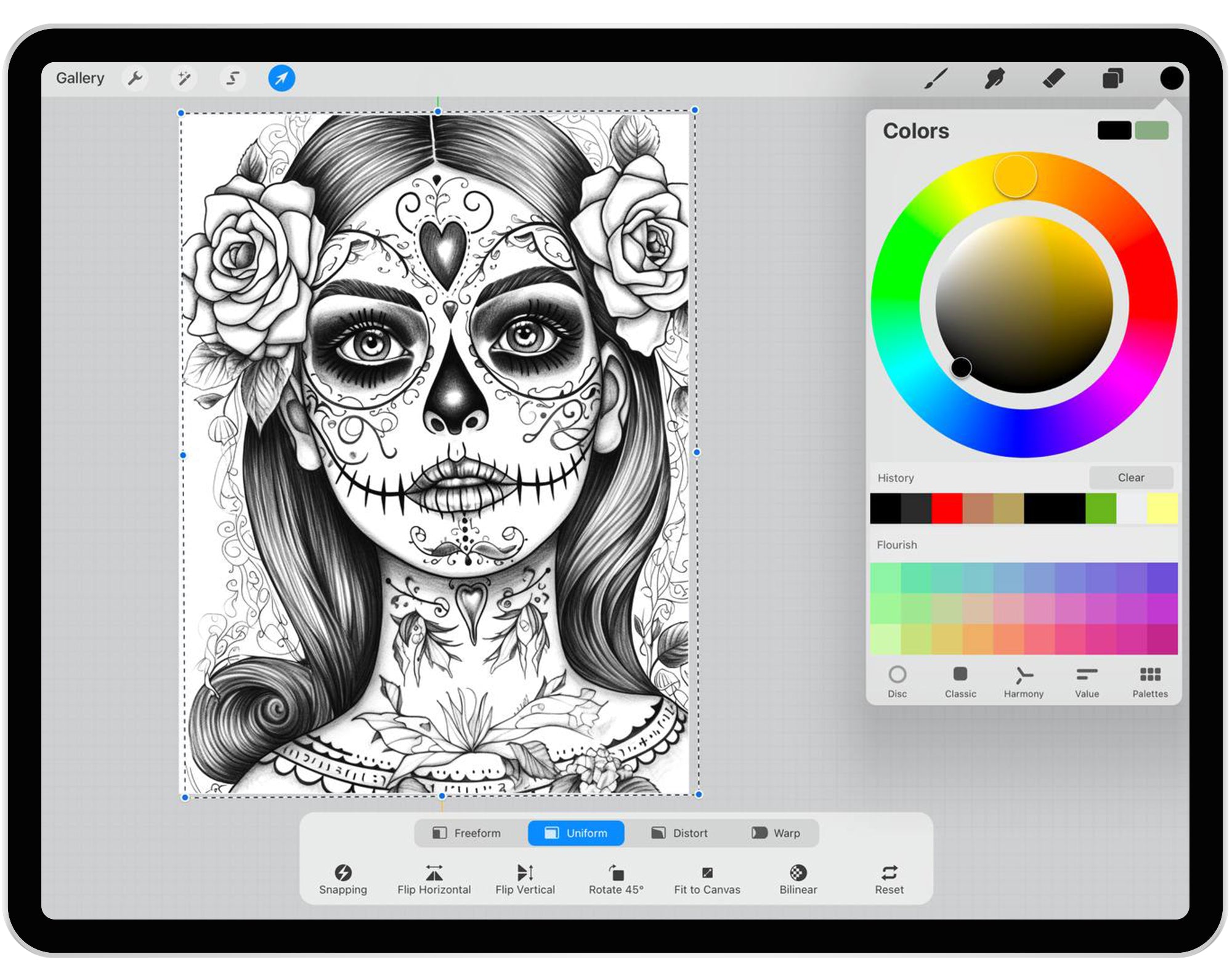 25 Day of the Dead Procreate Brushes
